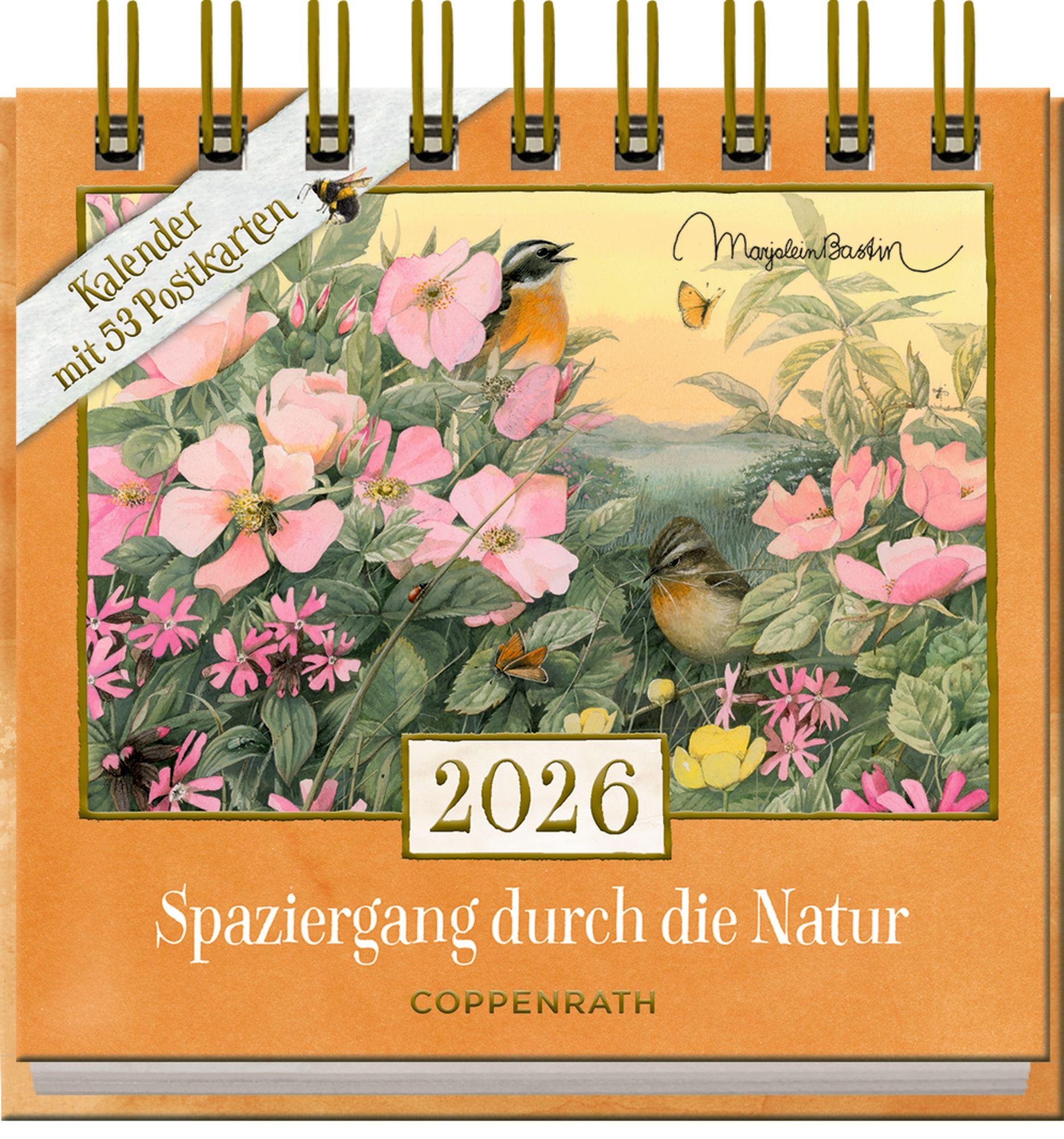 Beispielinhalt (Bild) Kalender mit 53 Postkarten 2026 - Spaziergang durch die Natur