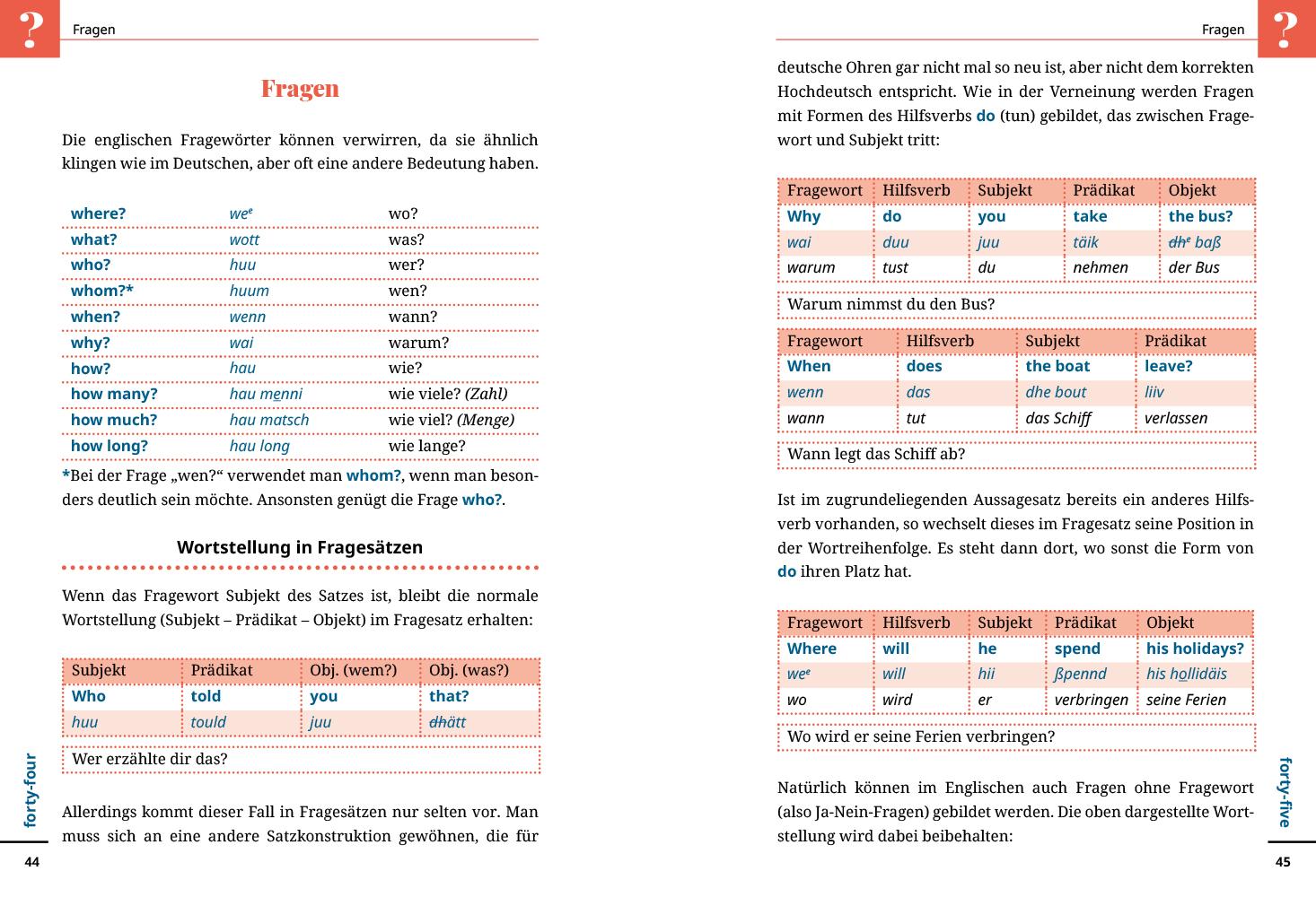 Beispielinhalt (Bild) Reise Know-How Sprachführer  Englisch - Wort für Wort
