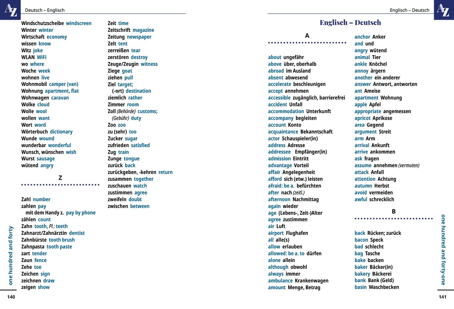 Beispielinhalt (Bild) Reise Know-How Sprachführer  Englisch - Wort für Wort