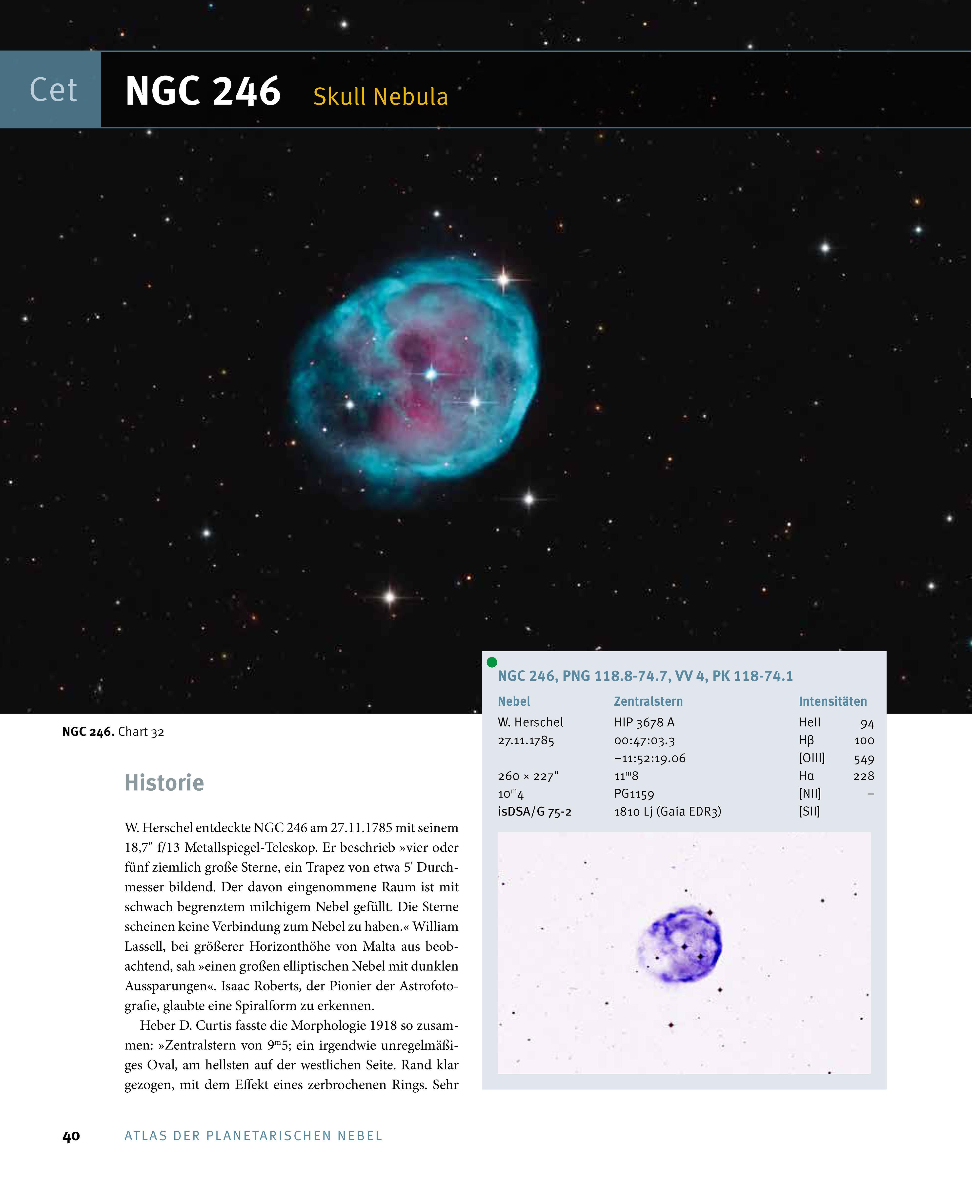 Beispielinhalt (Bild) Atlas der Planetarischen Nebel