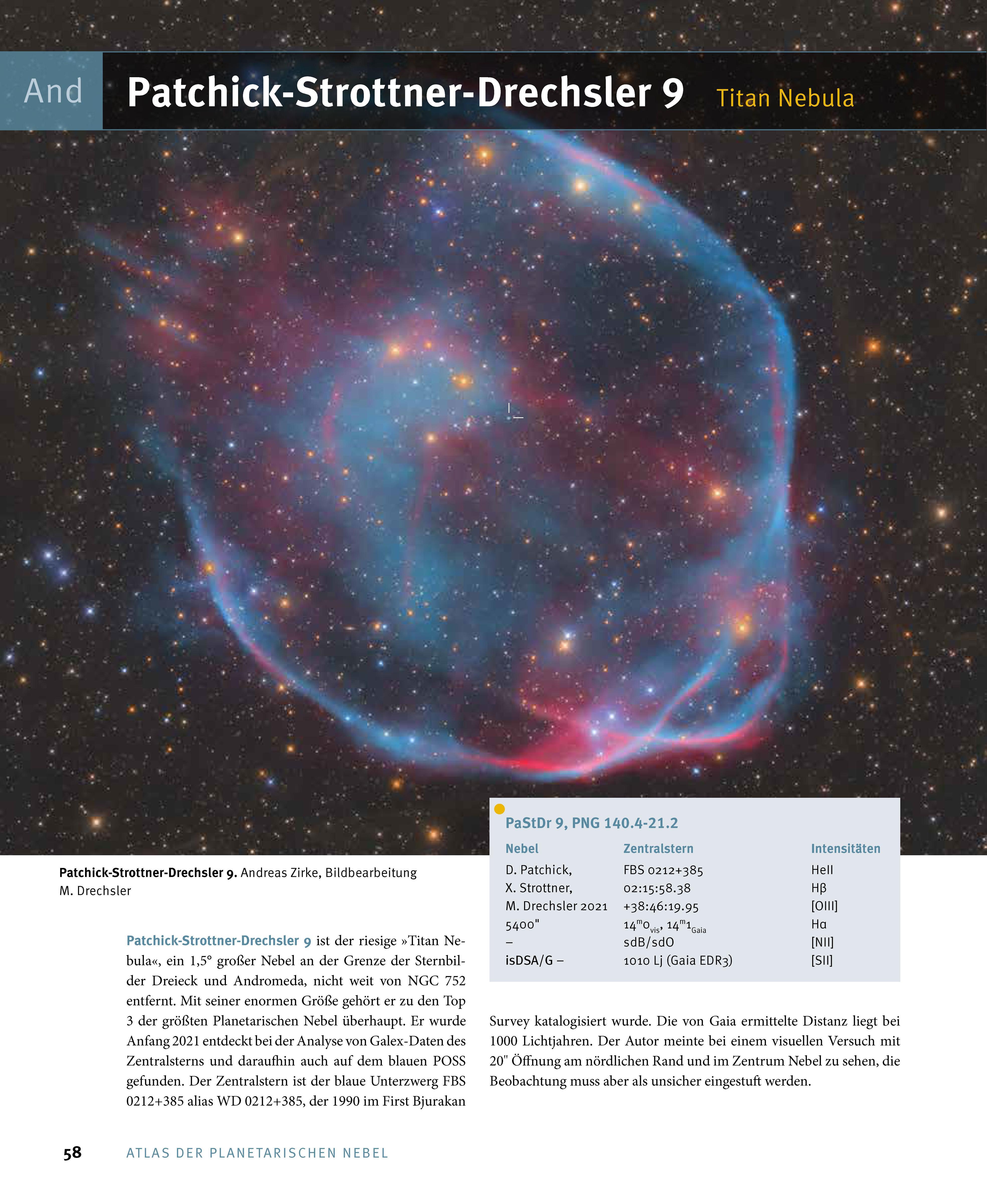 Beispielinhalt (Bild) Atlas der Planetarischen Nebel