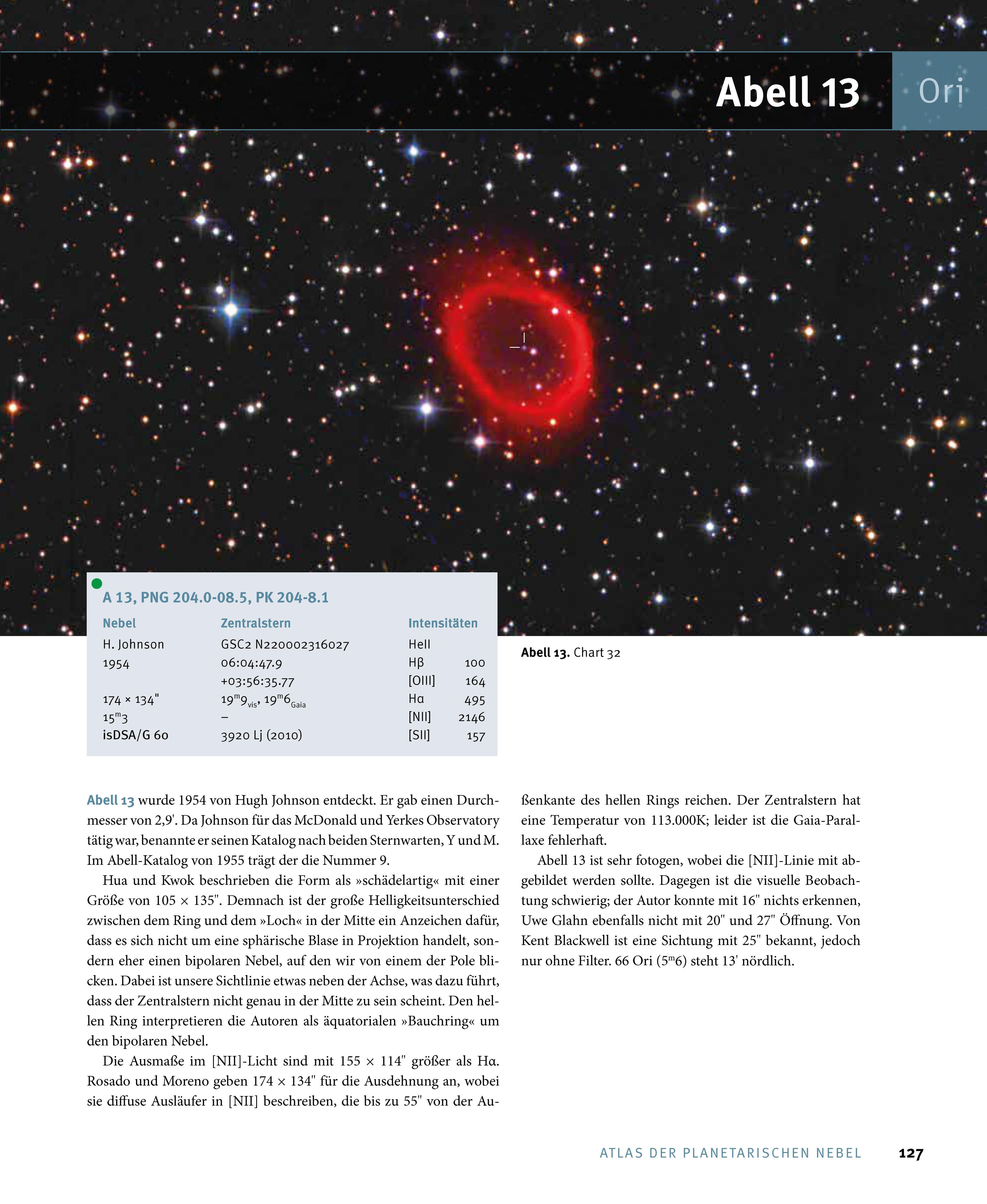 Beispielinhalt (Bild) Atlas der Planetarischen Nebel