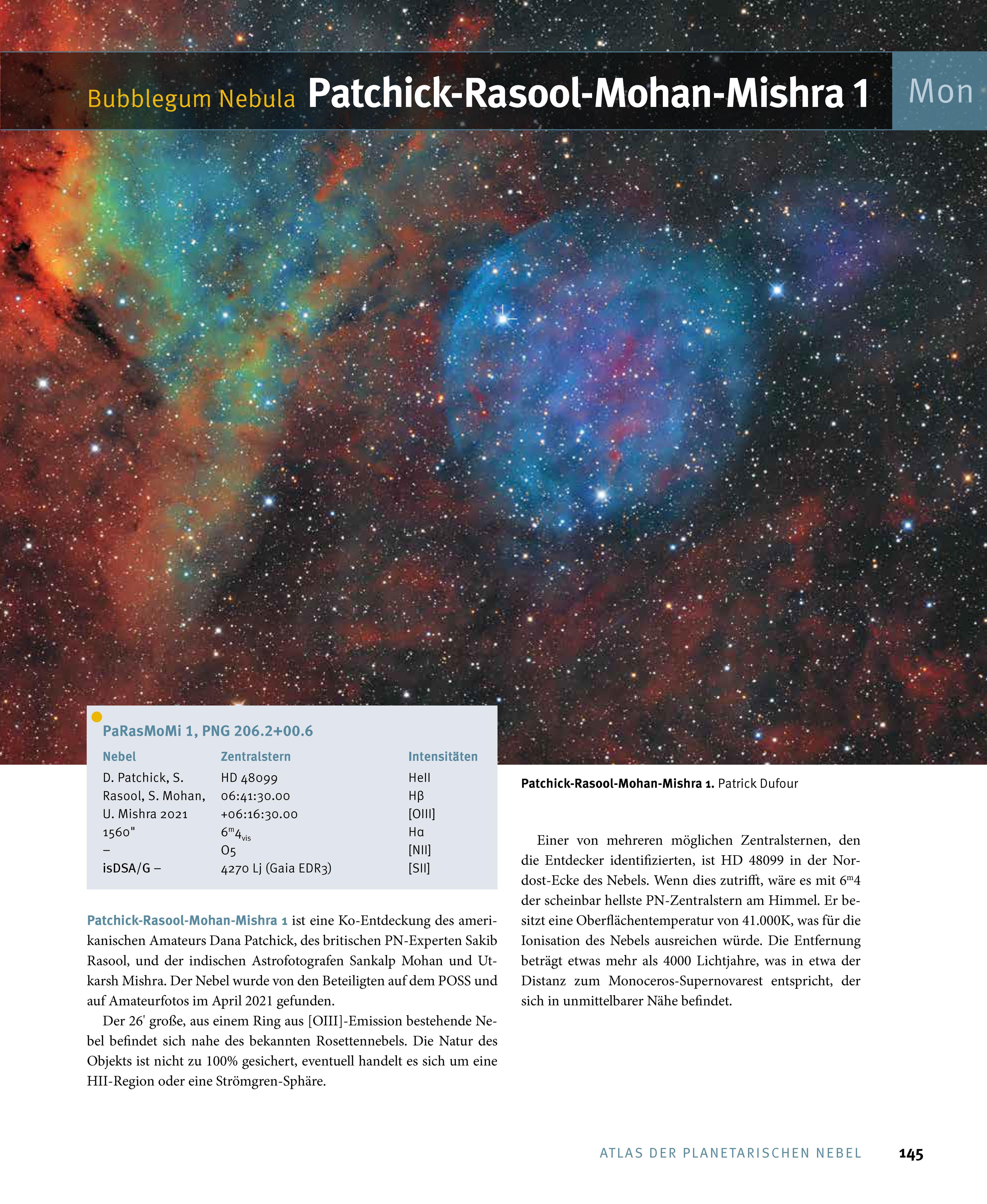 Beispielinhalt (Bild) Atlas der Planetarischen Nebel