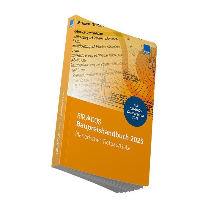 Vorderes Coverbild SIRADOS Baupreishandbuch Planerischer Tiefbau/GaLa