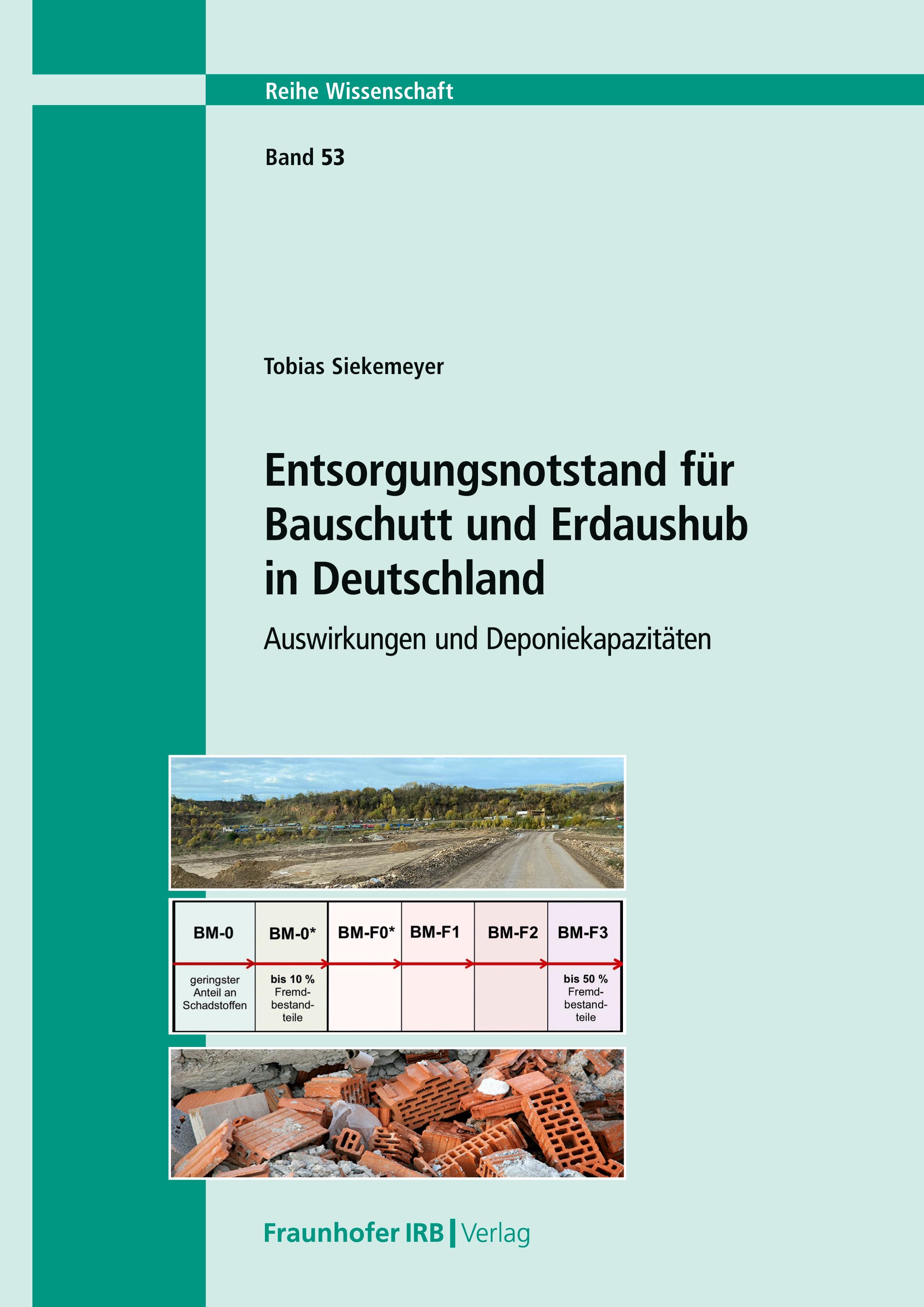 Vorderes Coverbild Entsorgungsnotstand für Bauschutt und Erdaushub
