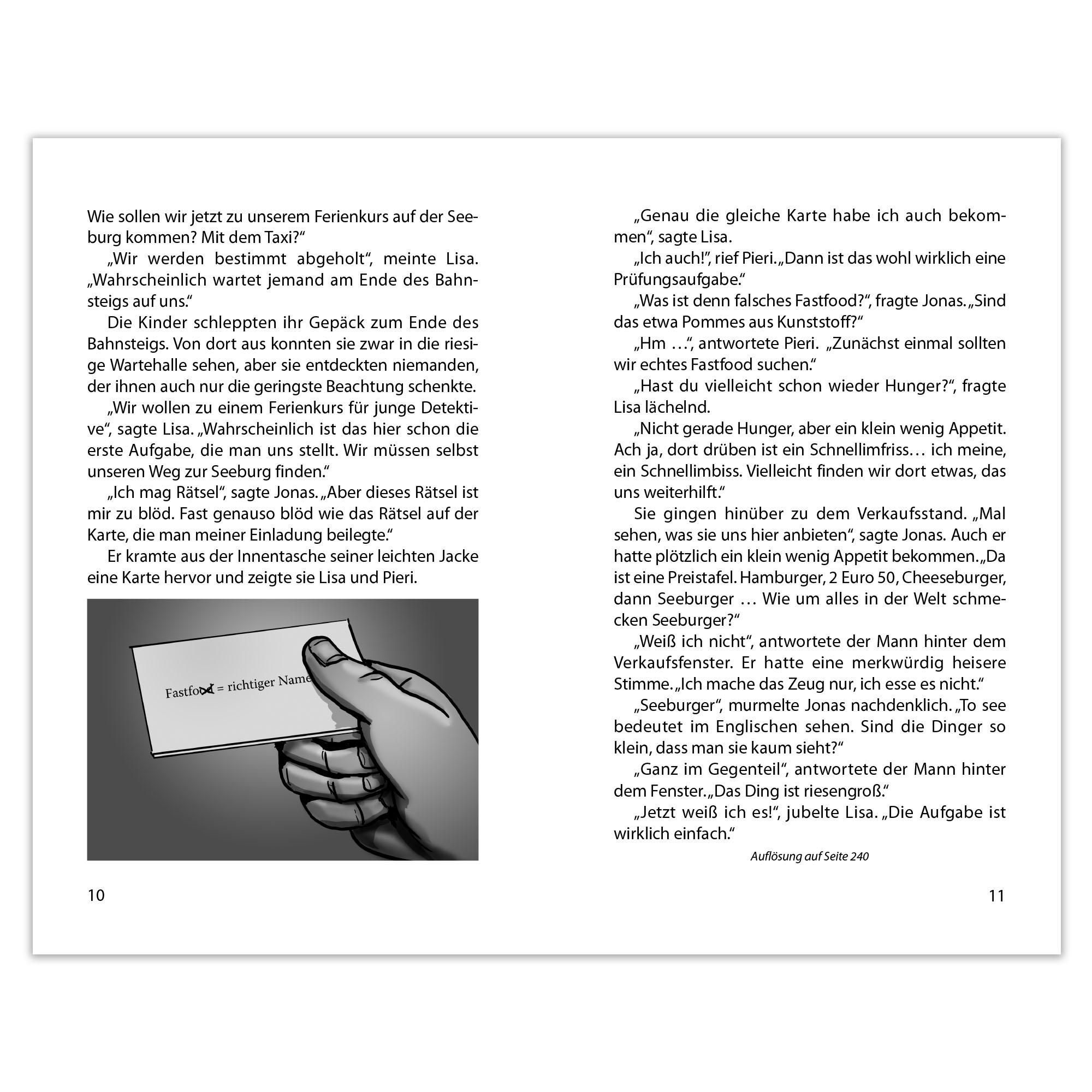 Beispielinhalt (Bild) Rätselkrimi - Detektivbüro XY: Die Schatzkammer