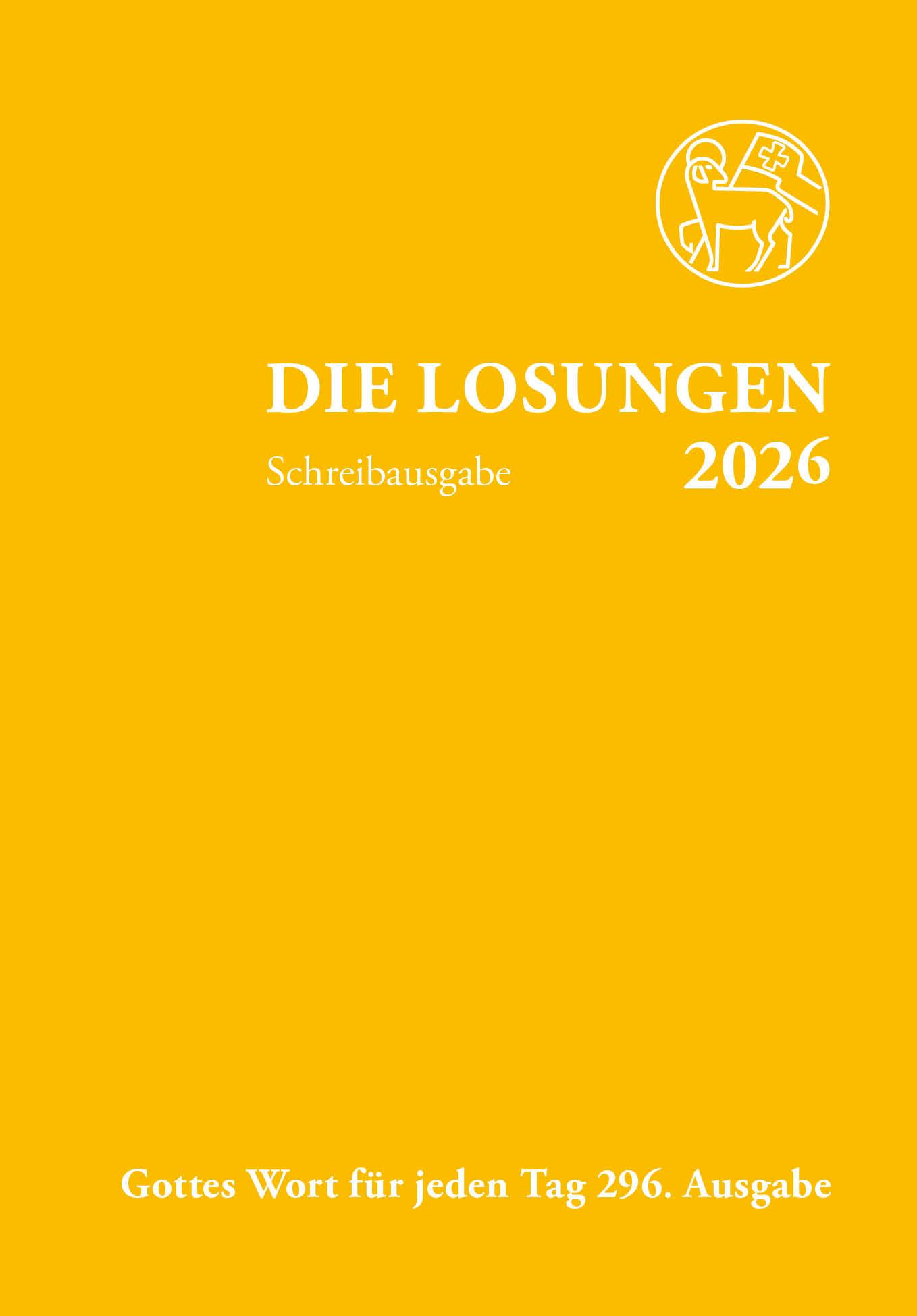 Vorderes Coverbild Losungen Schweiz 2026 / Die Losungen 2026