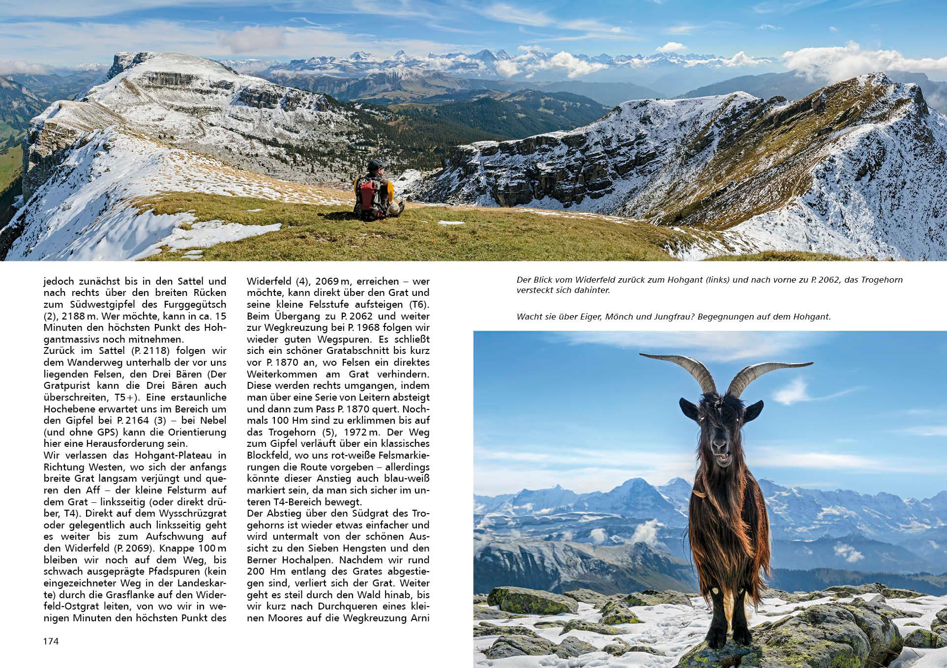 Beispielinhalt (Bild) Gratwandern Schweiz