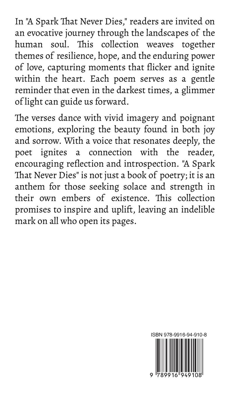 Rückseitencover A Spark That Never Dies