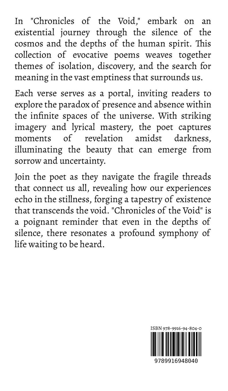 Rückseitencover Chronicles of the Void