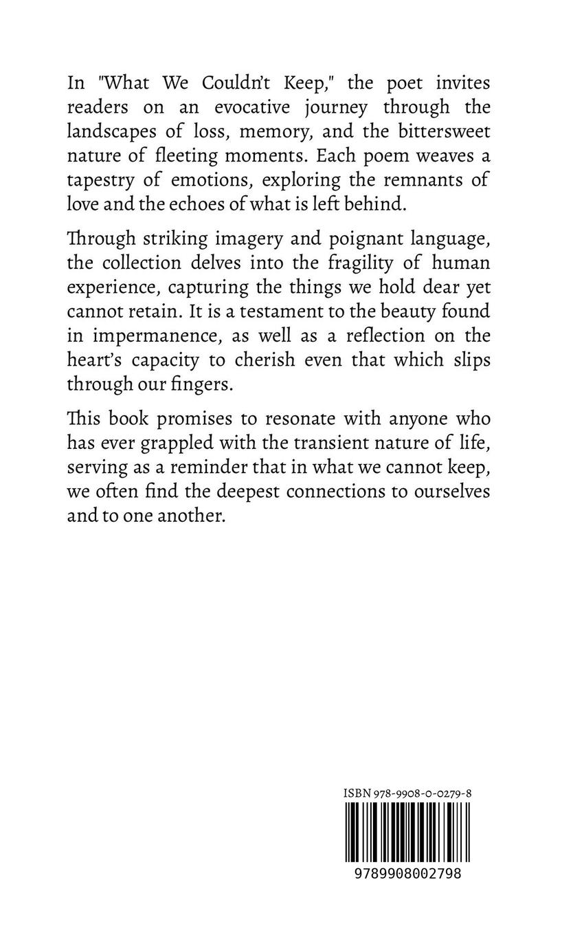 Rückseitencover What We Couldn't Keep