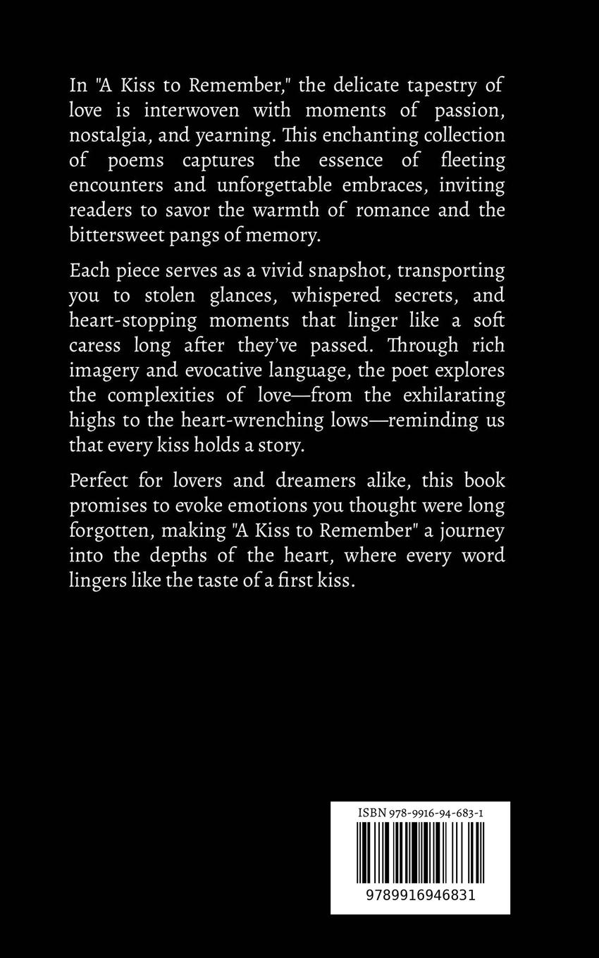 Rückseitencover A Kiss to Remember