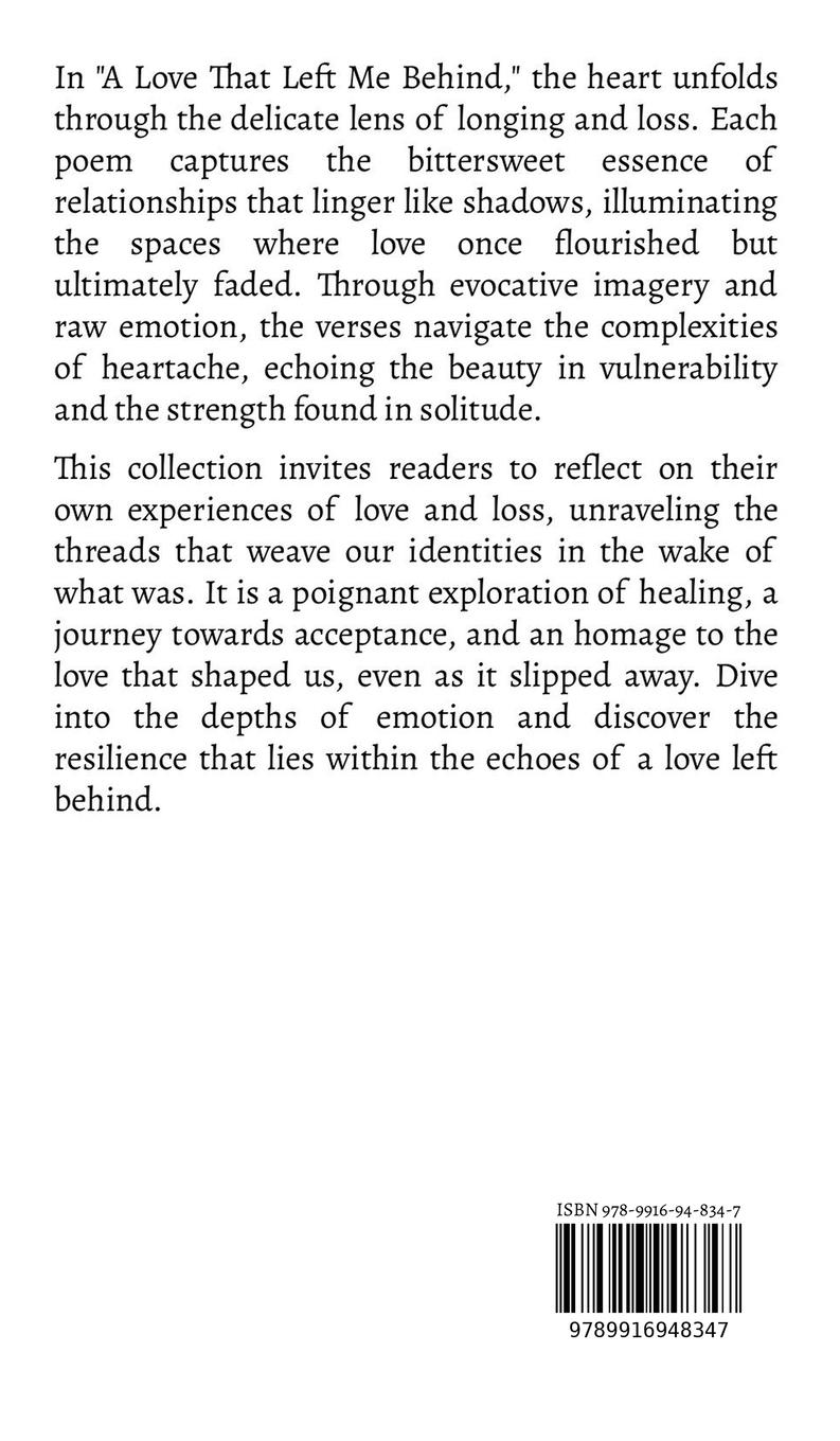 Rückseitencover A Love That Left Me Behind