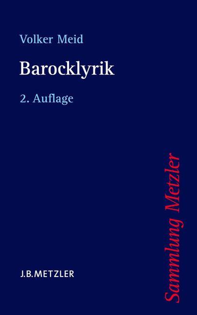 Vorderes Coverbild Barocklyrik