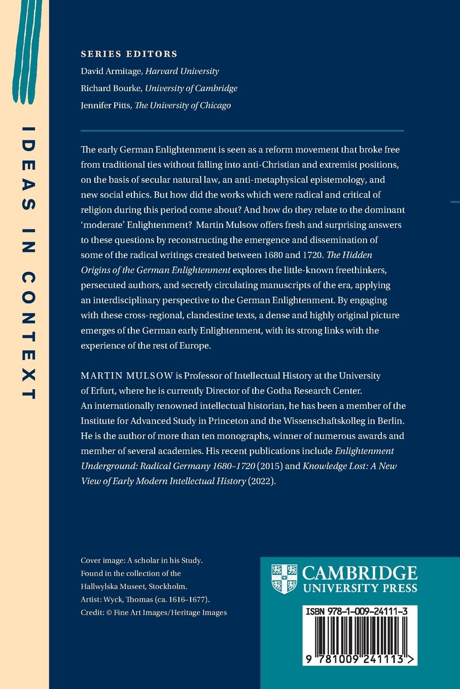 Rückseitencover The Hidden Origins of the German Enlightenment