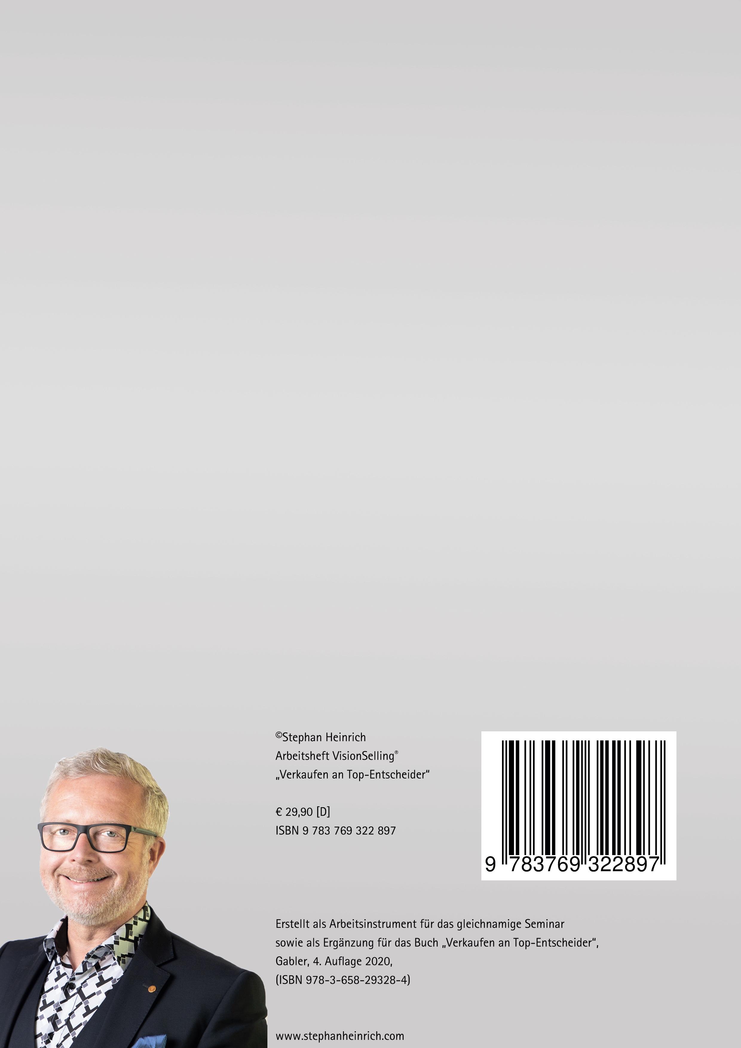Rückseitencover Arbeitsheft VisionSelling