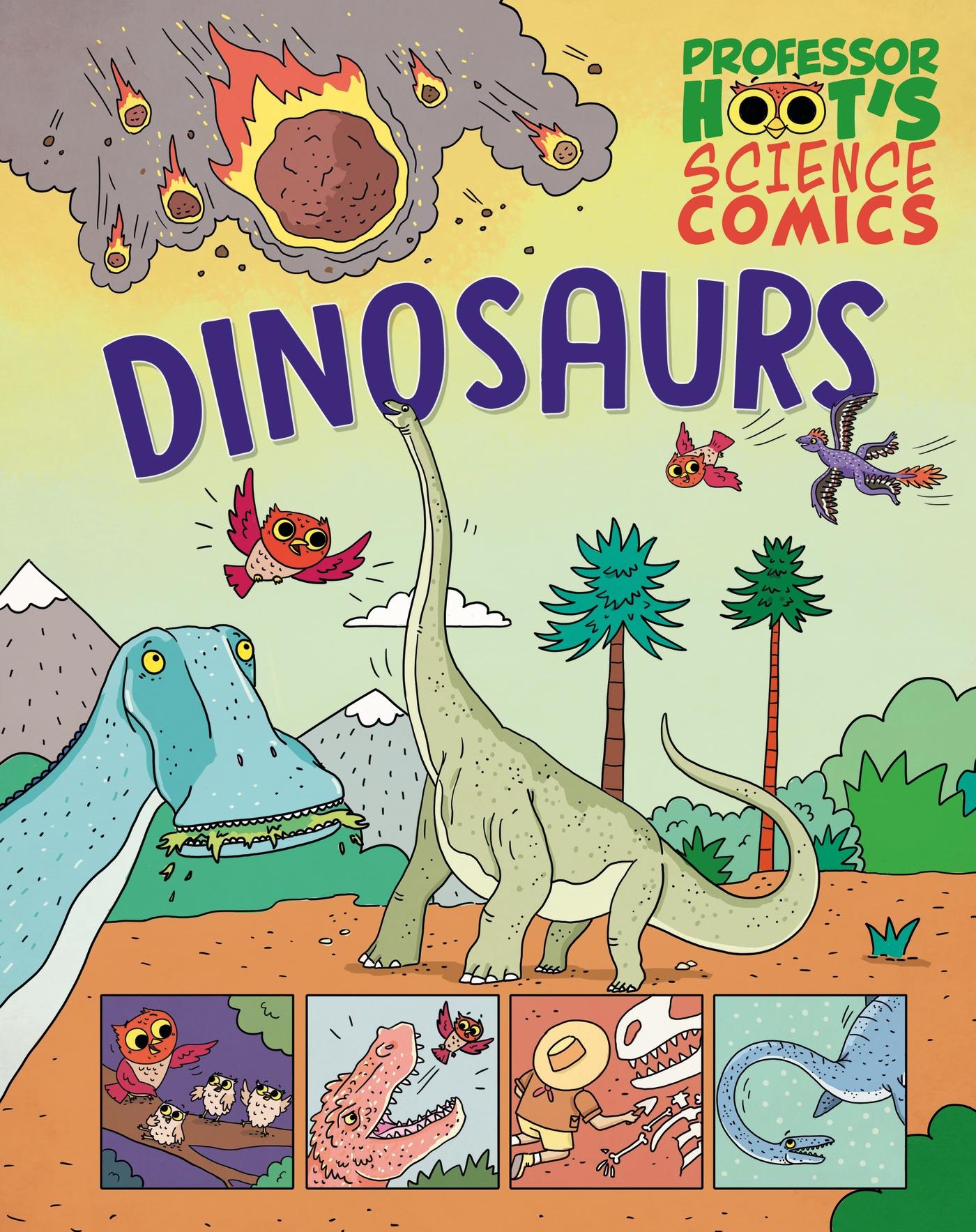 Vorderes Coverbild Professor Hoot's Science Comics: Dinosaurs
