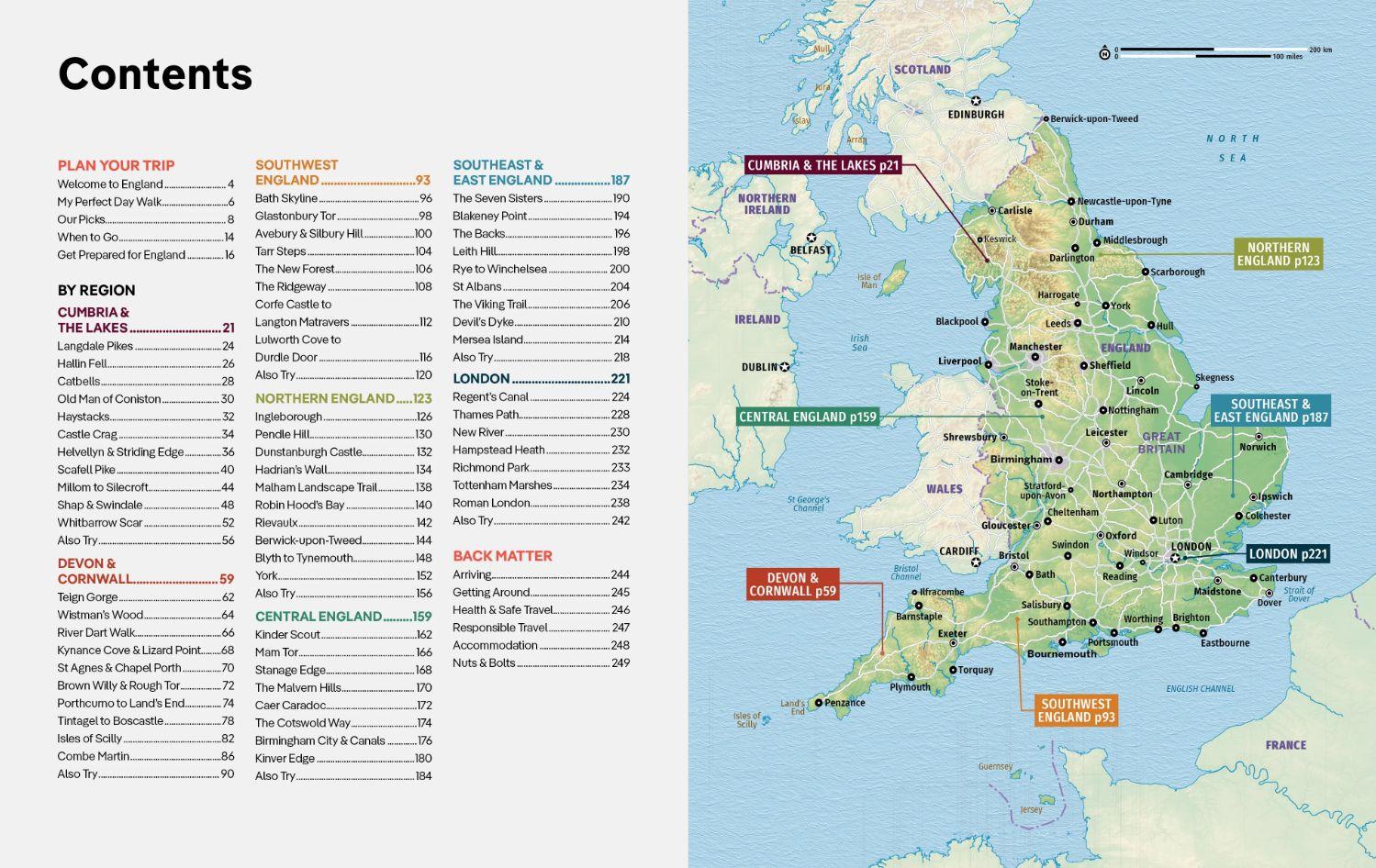 Beispielinhalt (Bild) Lonely Planet Best Day Walks England