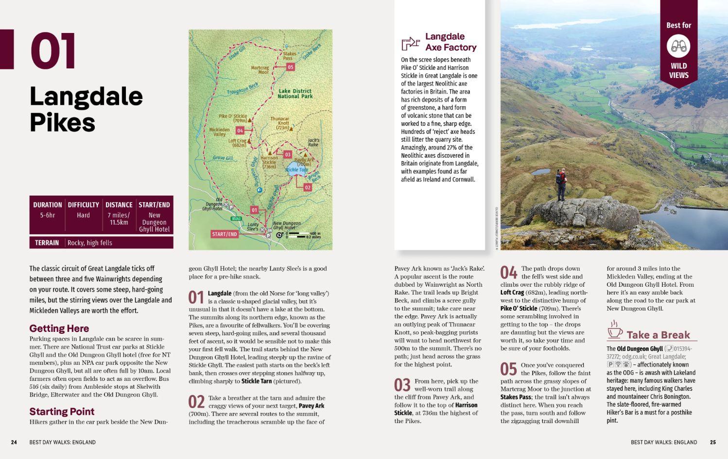 Beispielinhalt (Bild) Lonely Planet Best Day Walks England