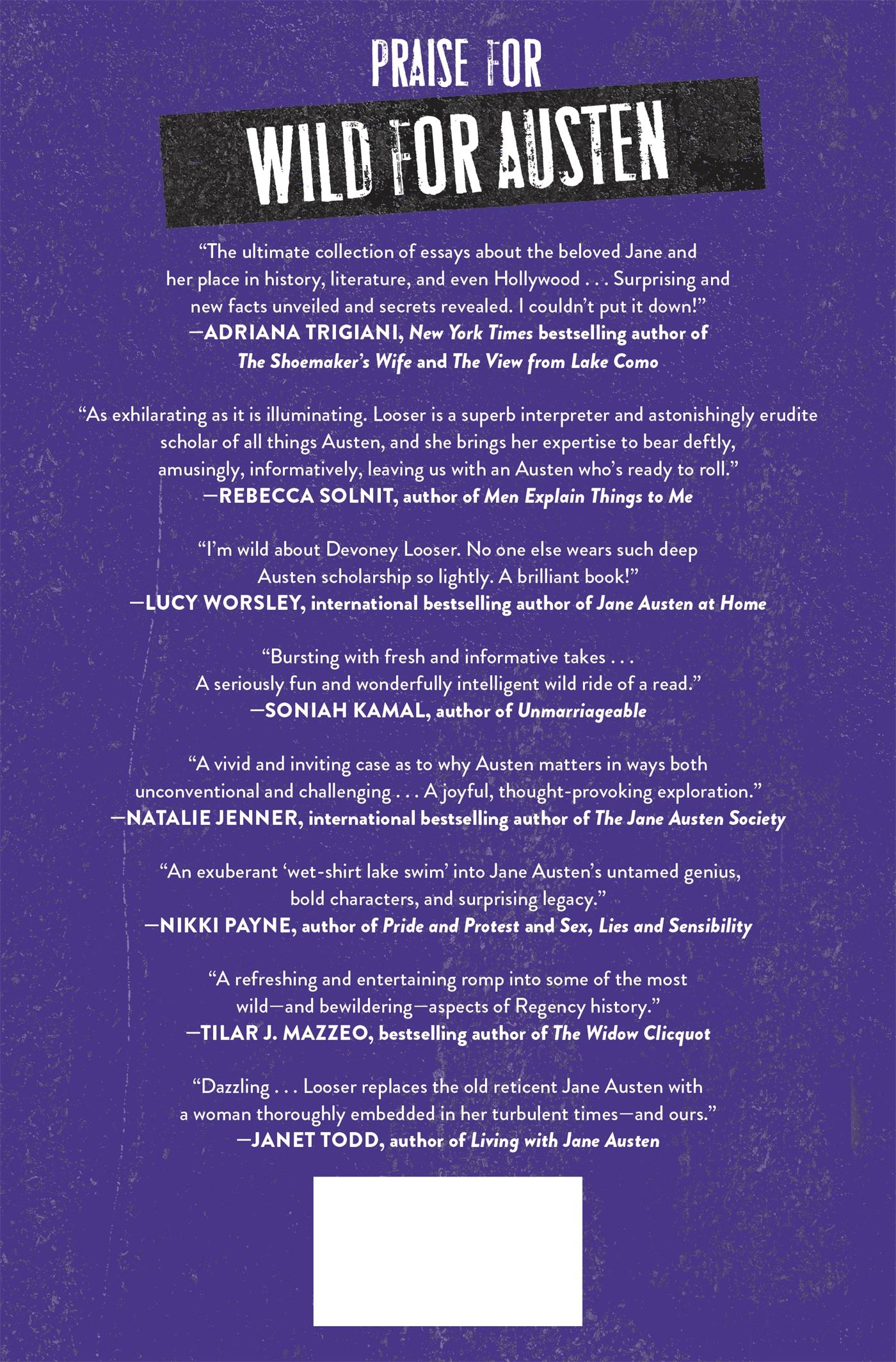 Rückseitencover Wild for Austen