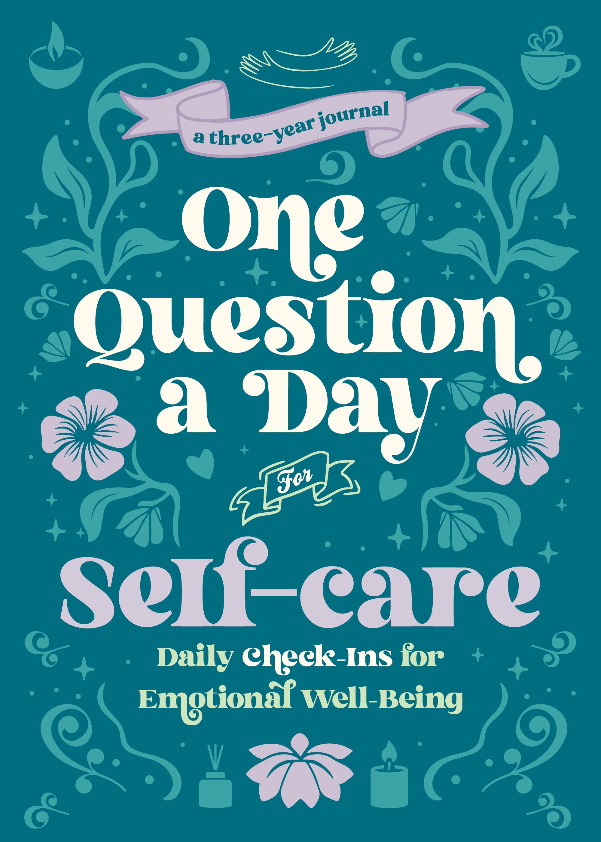 Vorderes Coverbild One Question a Day for Self-Care (Floral)