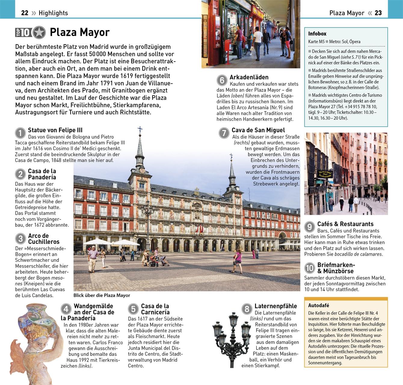 Beispielinhalt (Bild) TOP10 Reiseführer Madrid