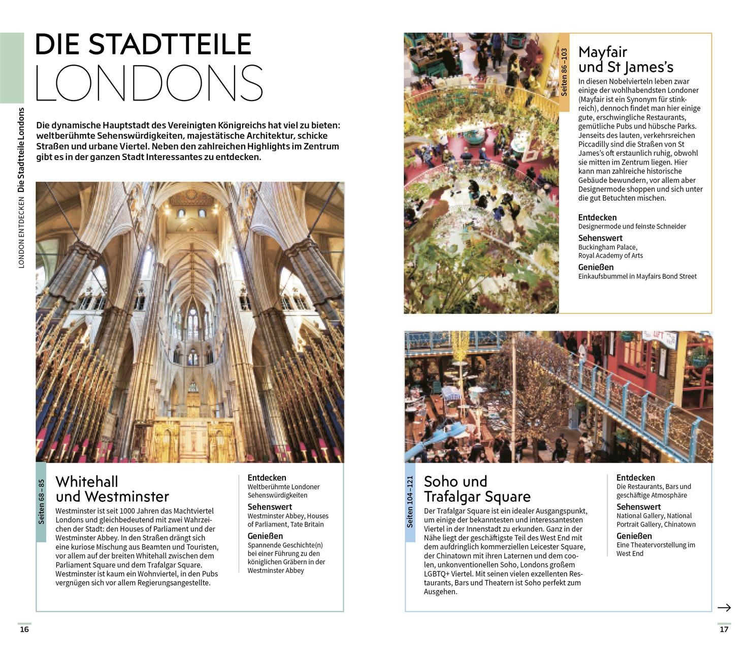 Beispielinhalt (Bild) Vis-à-Vis Reiseführer London