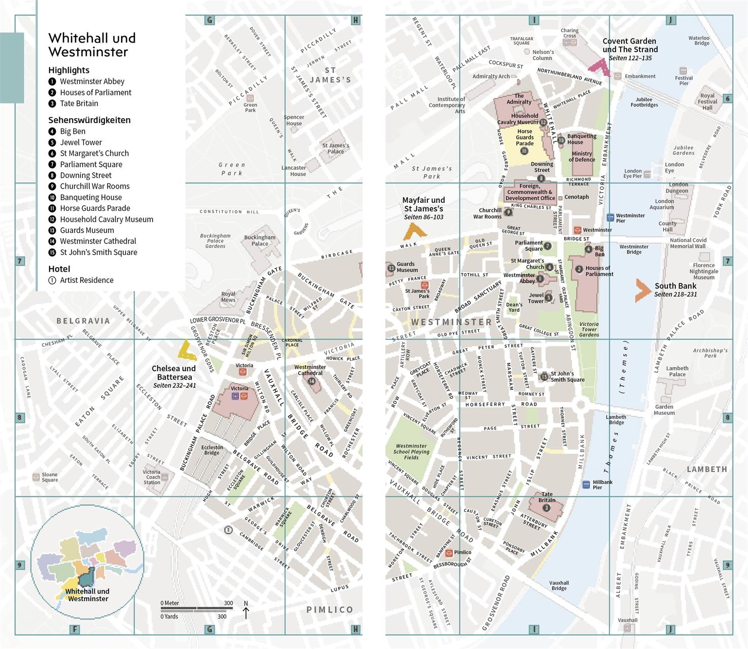Beispielinhalt (Bild) Vis-à-Vis Reiseführer London