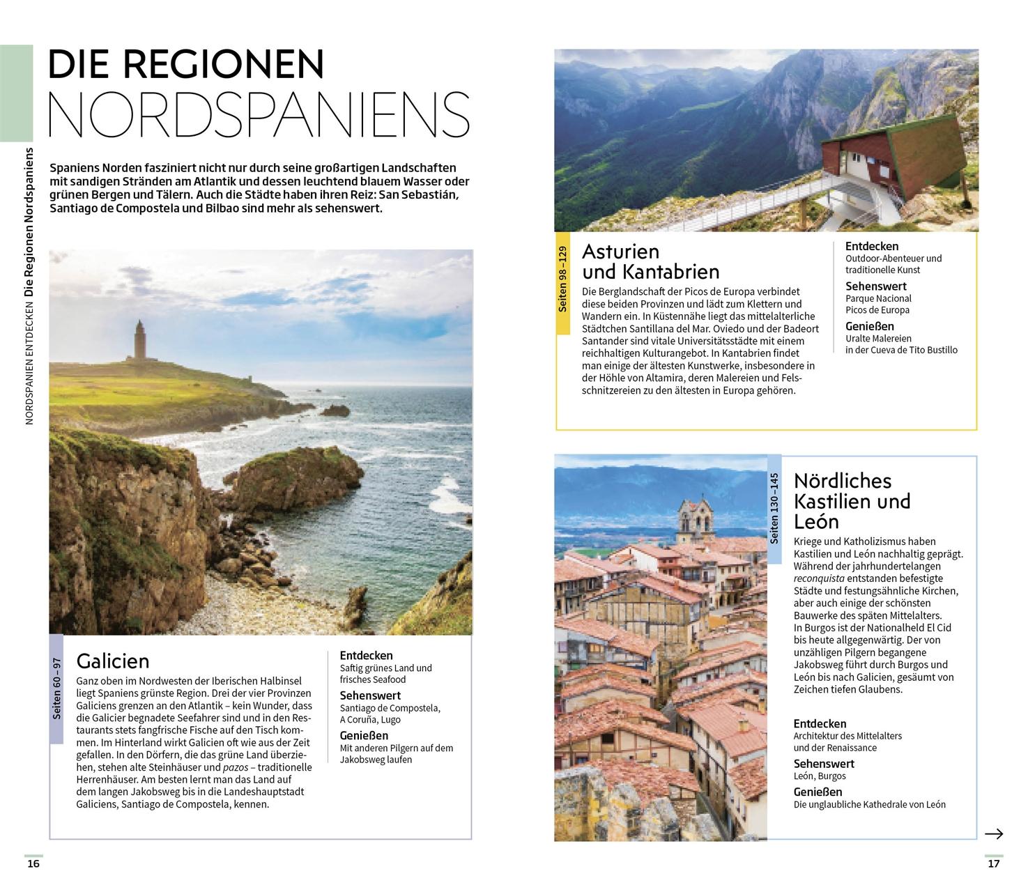 Beispielinhalt (Bild) Vis-à-Vis Reiseführer Nordspanien