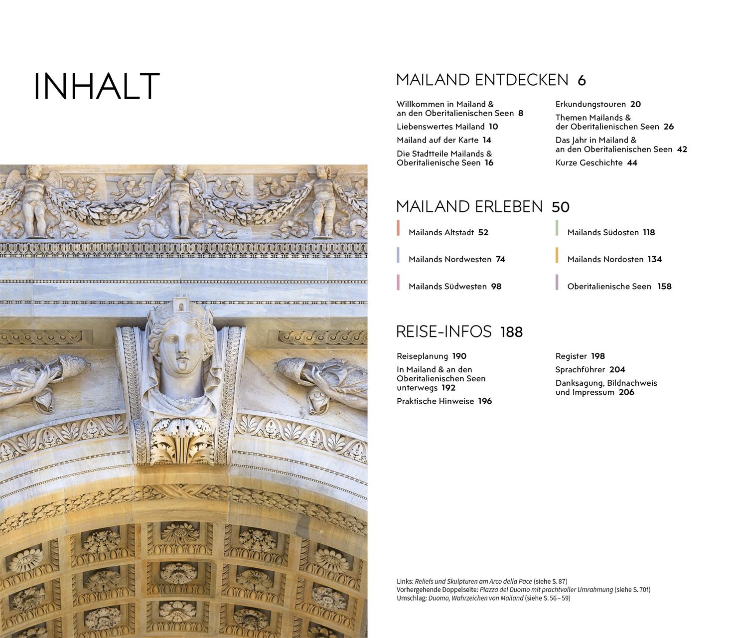 Beispielinhalt (Bild) Vis-à-Vis Reiseführer Mailand & Oberitalienische Seen