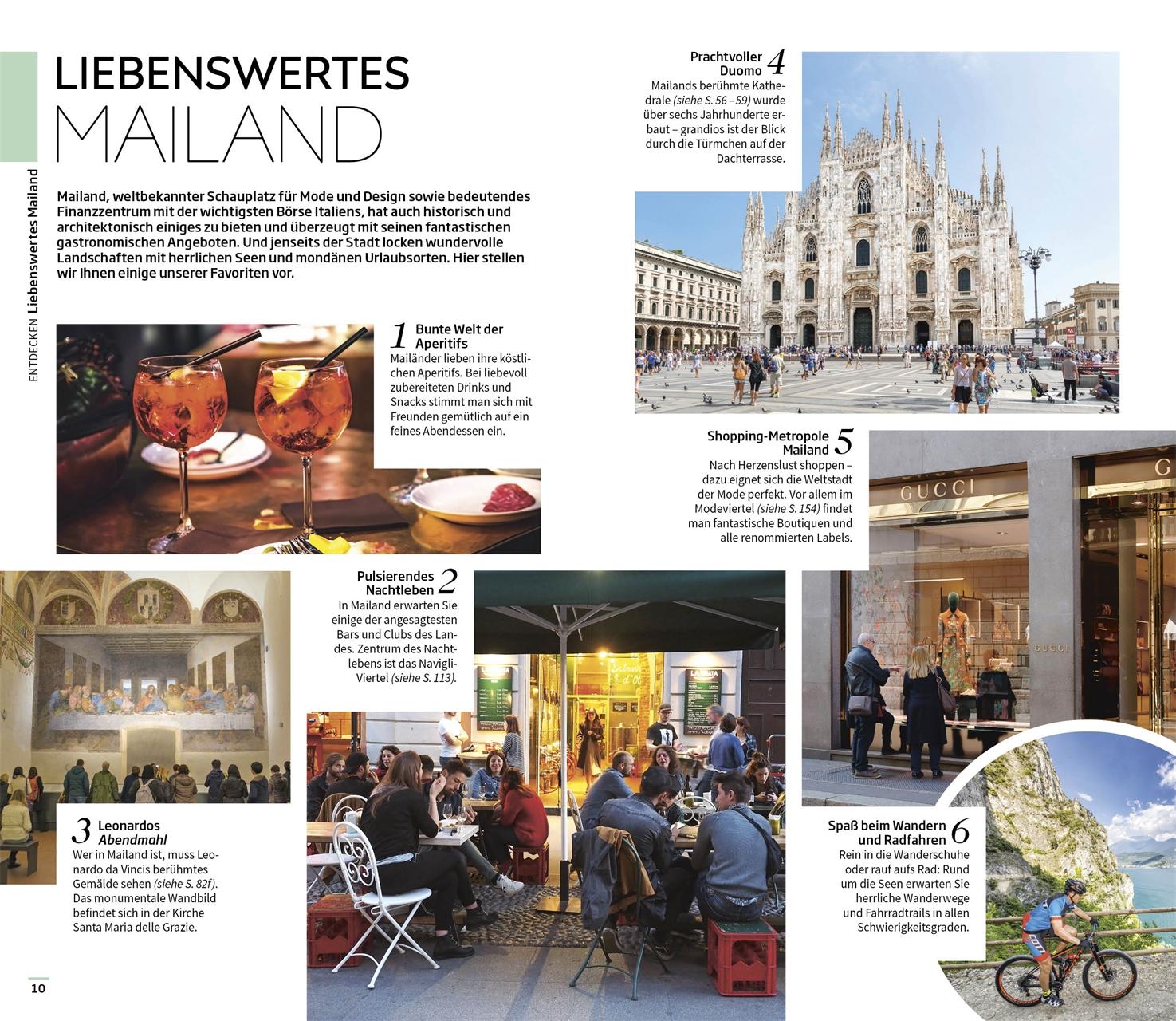 Beispielinhalt (Bild) Vis-à-Vis Reiseführer Mailand & Oberitalienische Seen