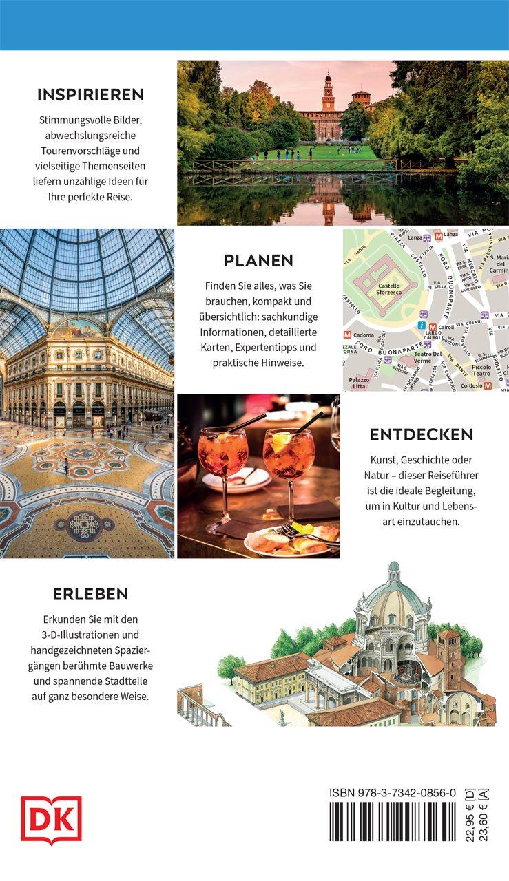 Rückseitencover Vis-à-Vis Reiseführer Mailand & Oberitalienische Seen