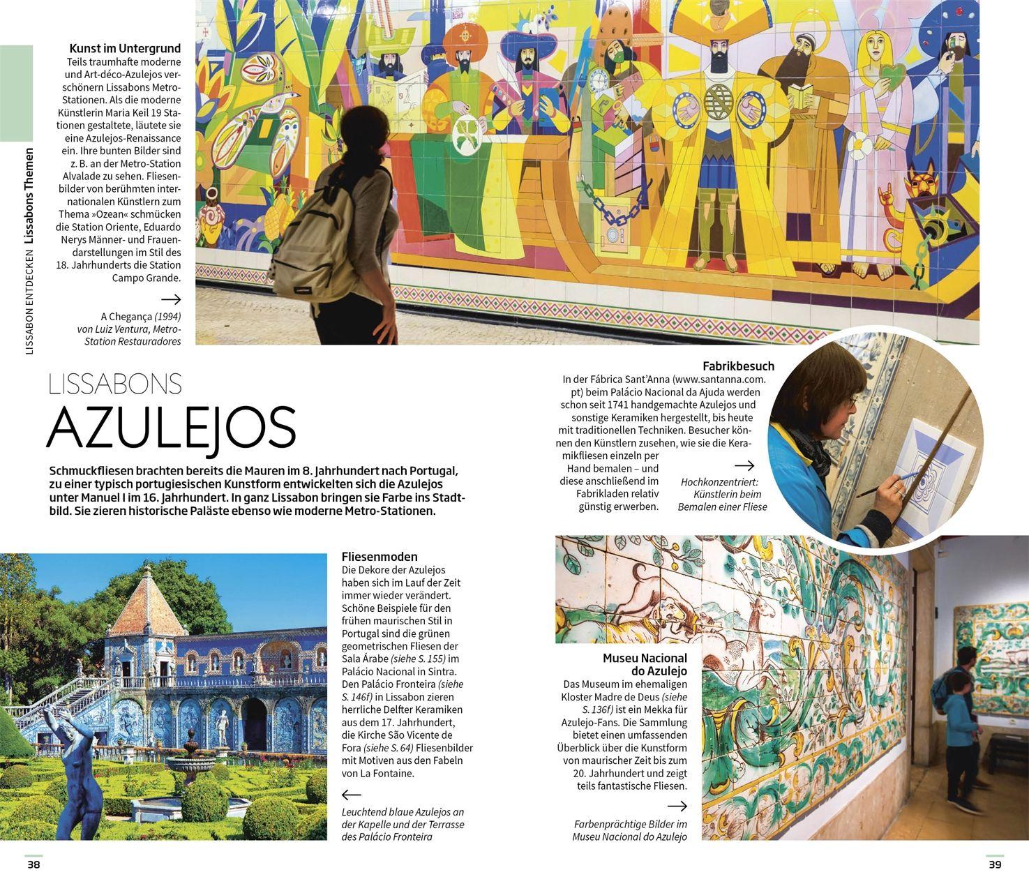 Beispielinhalt (Bild) Vis-à-Vis Reiseführer Lissabon