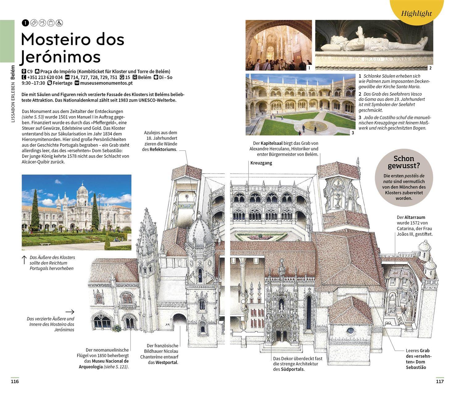 Beispielinhalt (Bild) Vis-à-Vis Reiseführer Lissabon