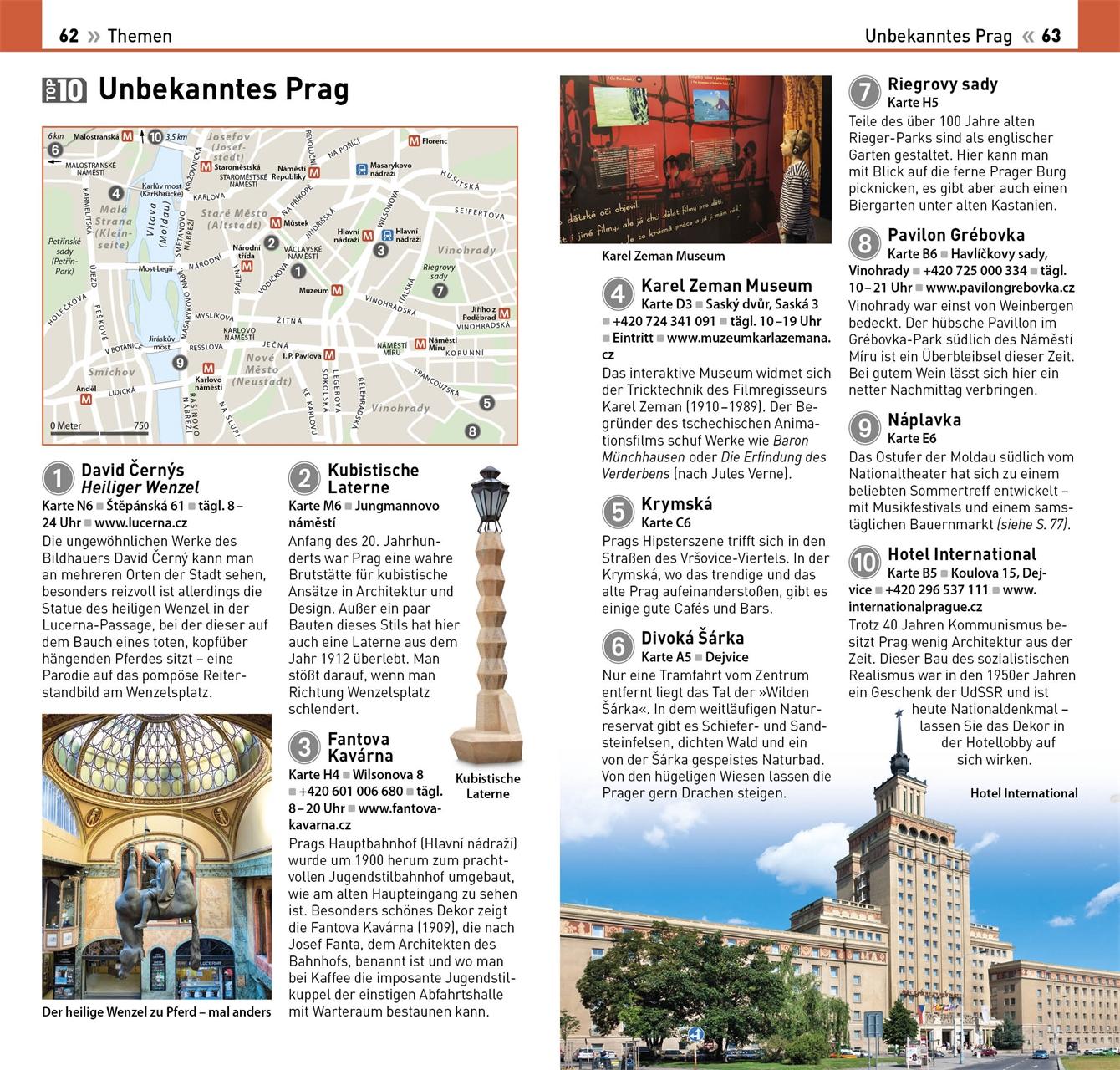 Beispielinhalt (Bild) TOP10 Reiseführer Prag