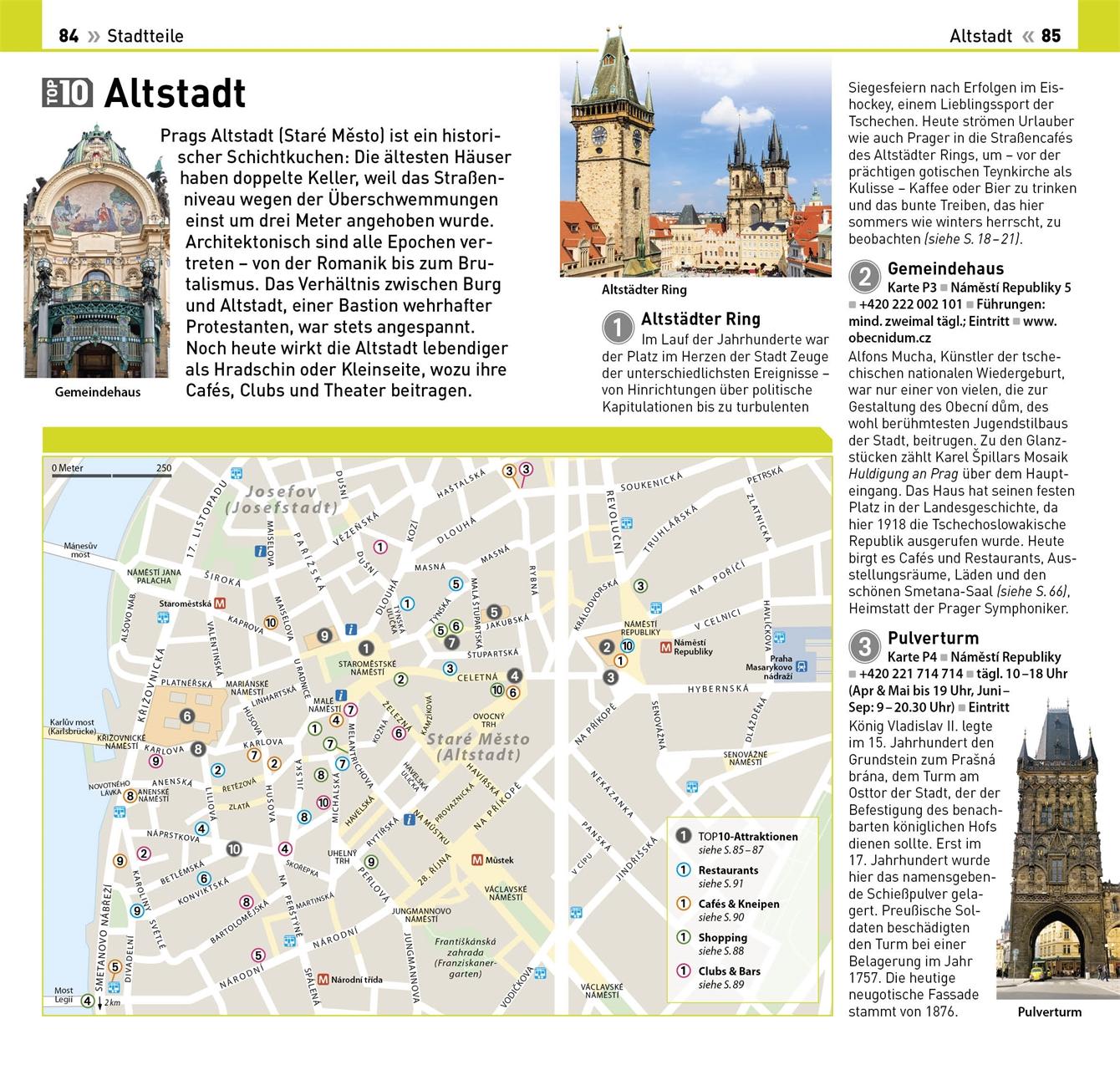 Beispielinhalt (Bild) TOP10 Reiseführer Prag