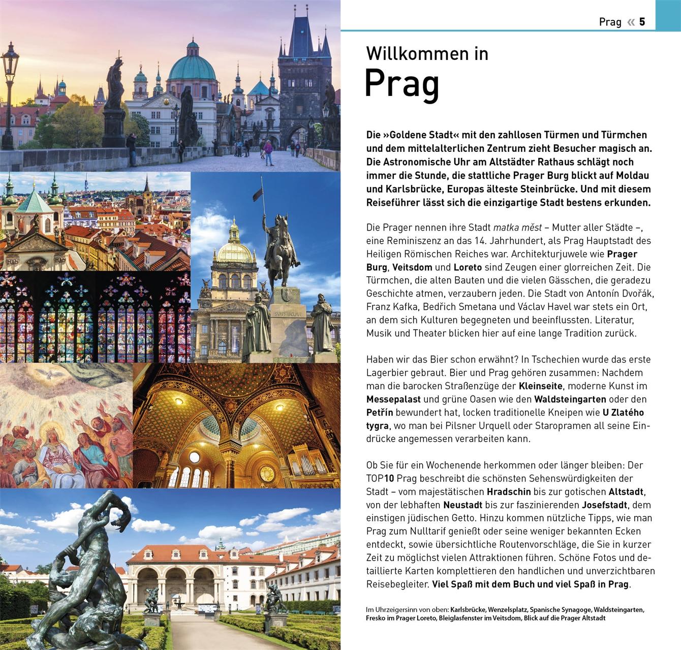 Beispielinhalt (Bild) TOP10 Reiseführer Prag
