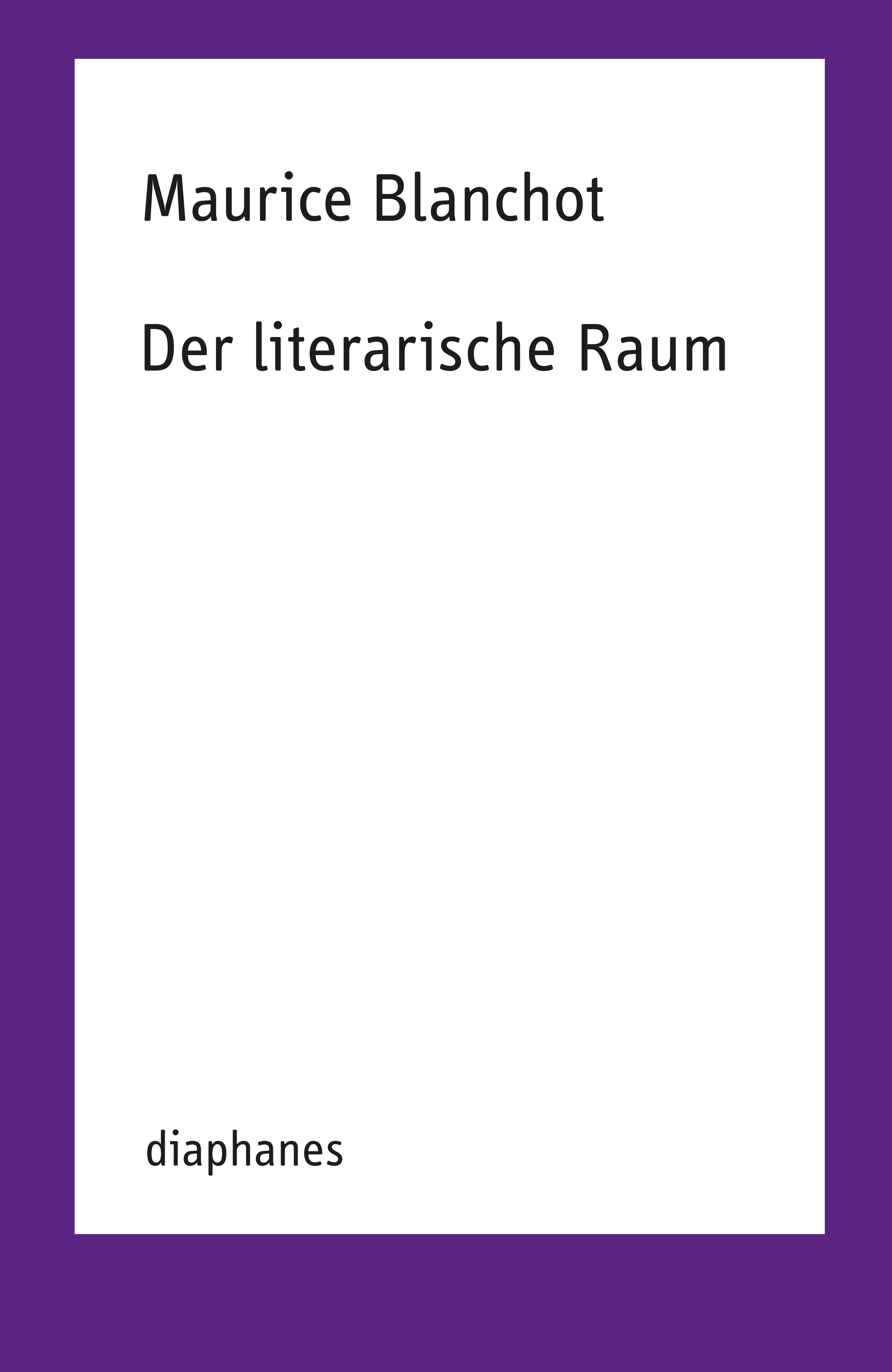 Vorderes Coverbild Der literarische Raum