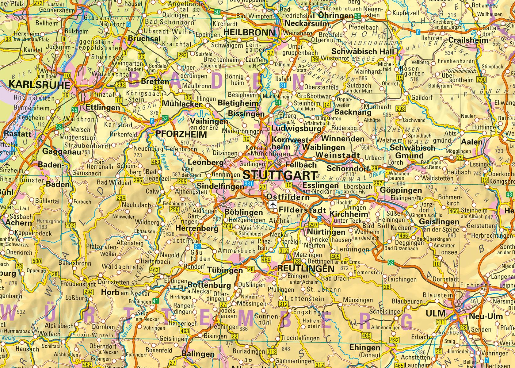 Beispielinhalt (Bild) Deutschland Übersichtskarte