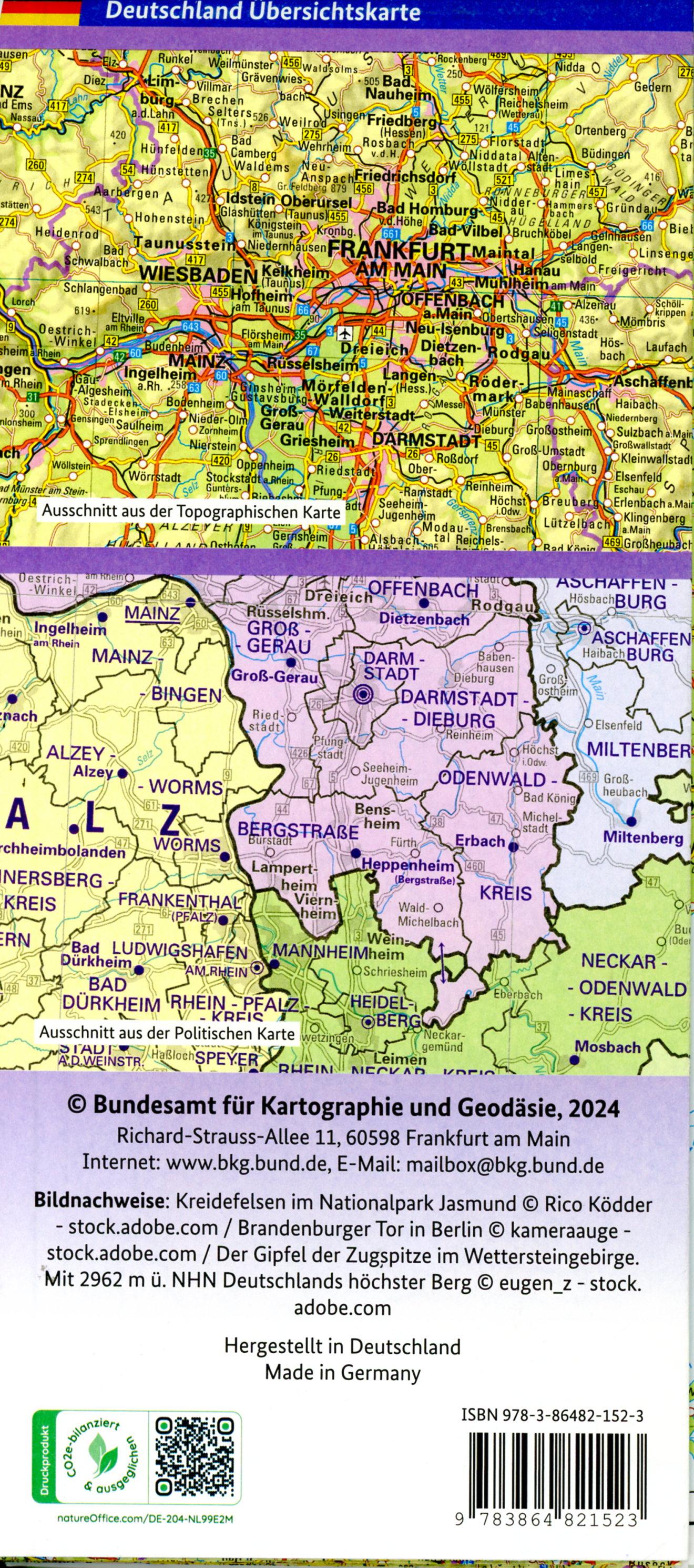Beispielinhalt (Bild) Deutschland Übersichtskarte