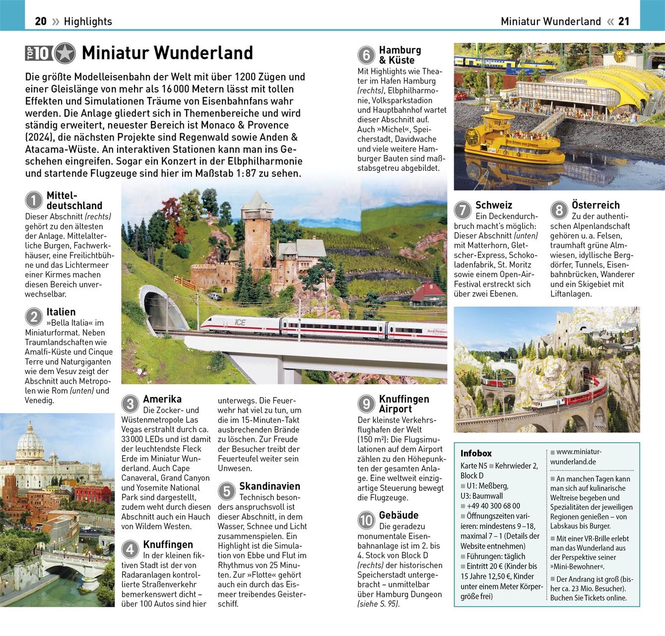 Beispielinhalt (Bild) TOP10 Reiseführer Hamburg