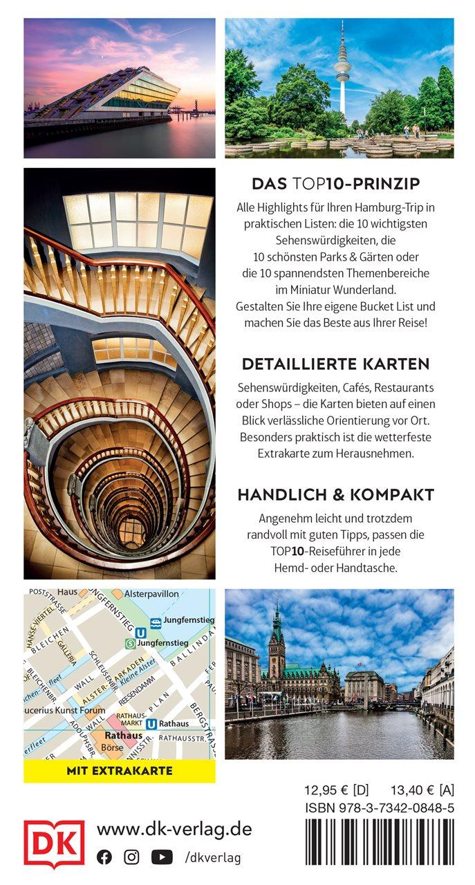 Rückseitencover TOP10 Reiseführer Hamburg