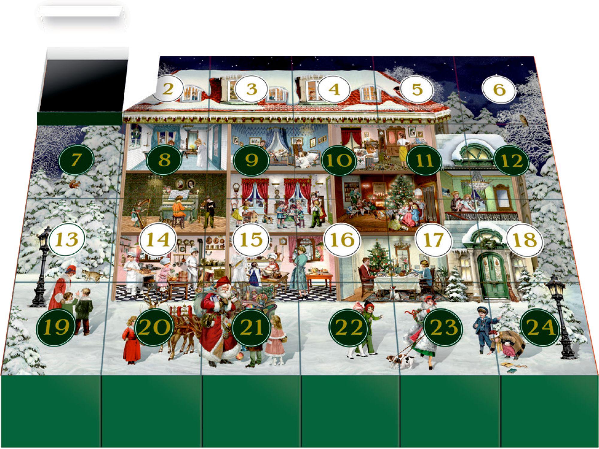 Beispielinhalt (Bild) Puzzle-Adventskalender - Unser wunderbares Weihnachtshaus