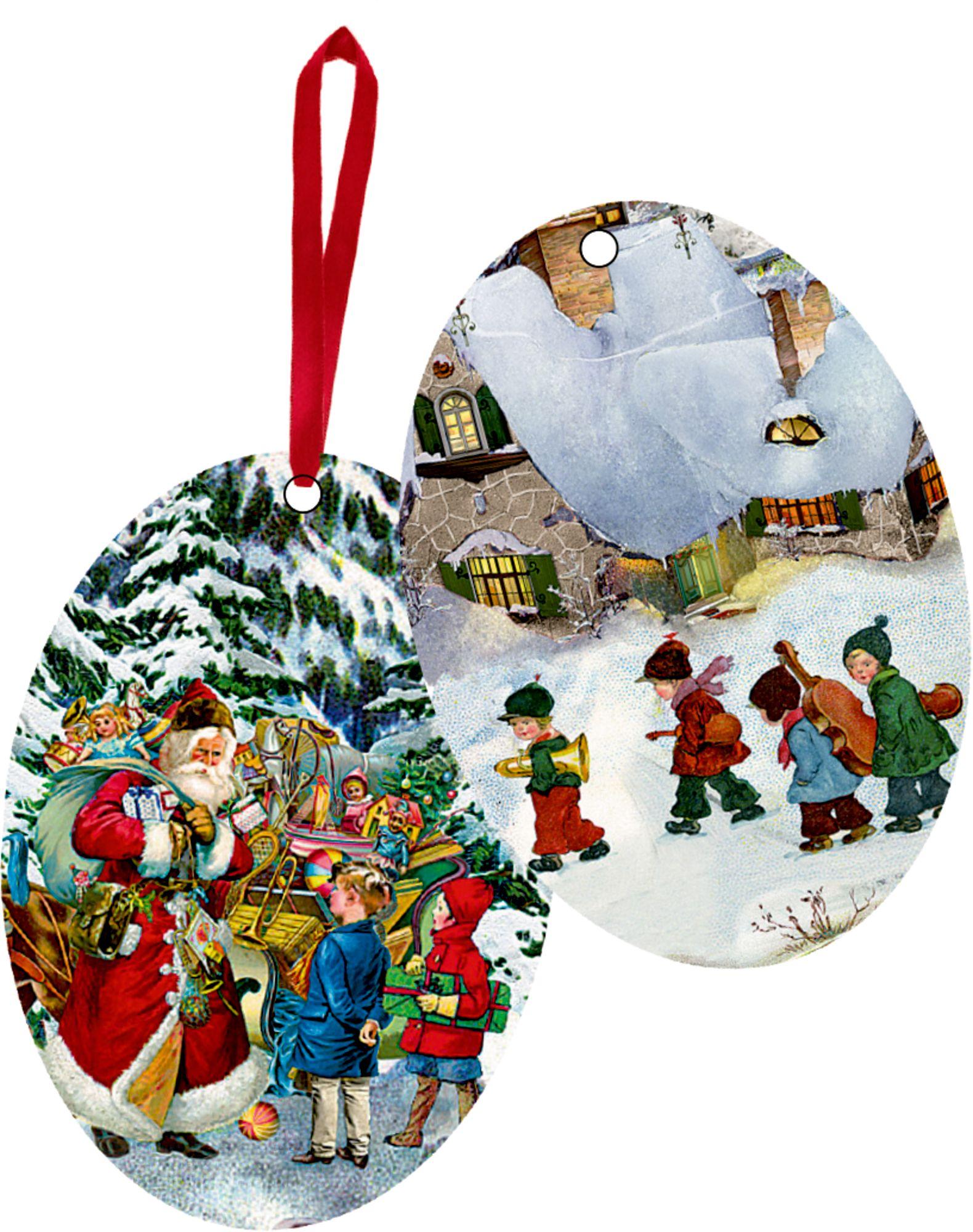 Beispielinhalt (Bild) Coffee-Table-Adventskalender - Nostalgische Weihnachtszeit