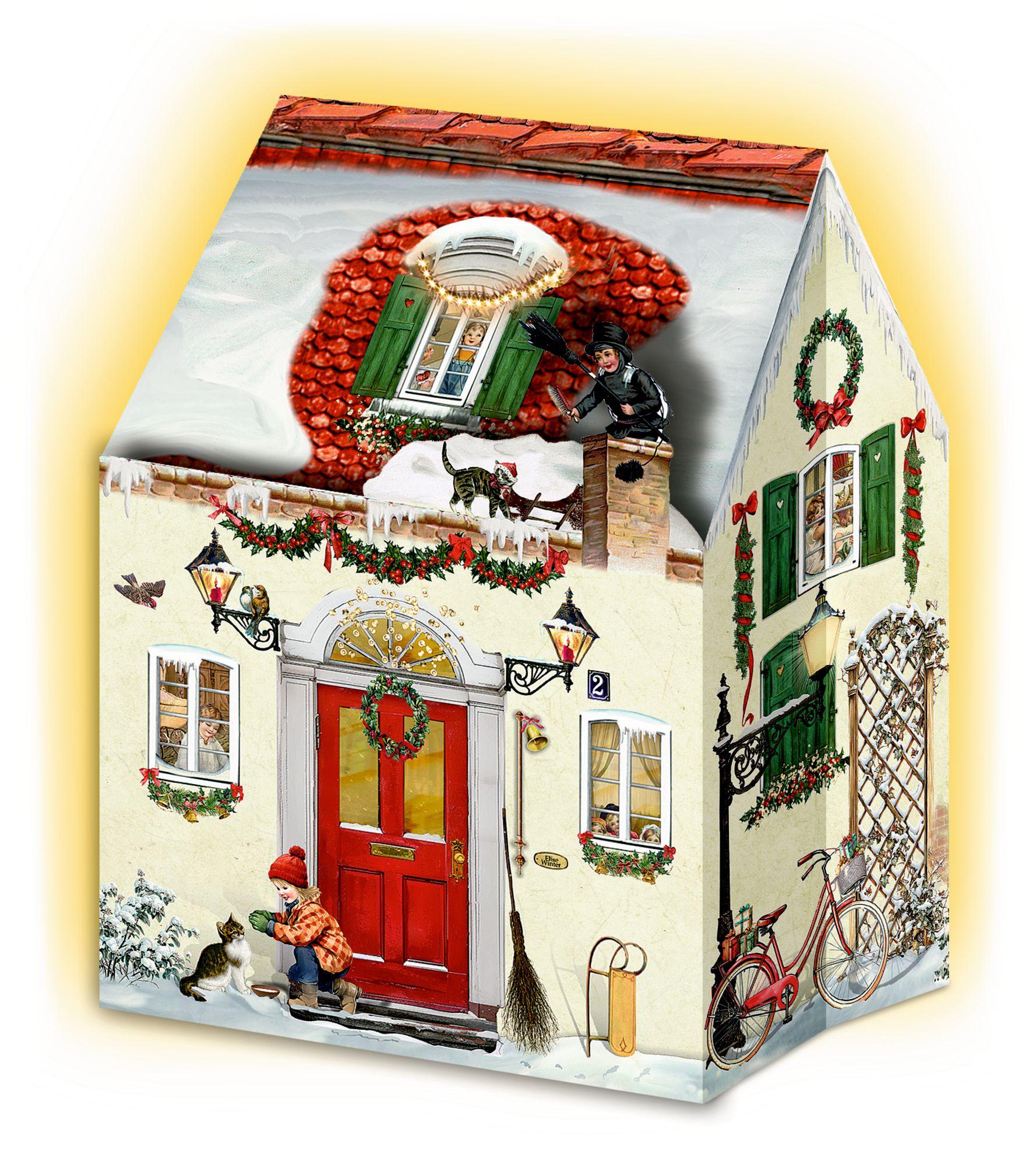 Beispielinhalt (Bild) Mini-Adventskalender - Happy Christmas Houses