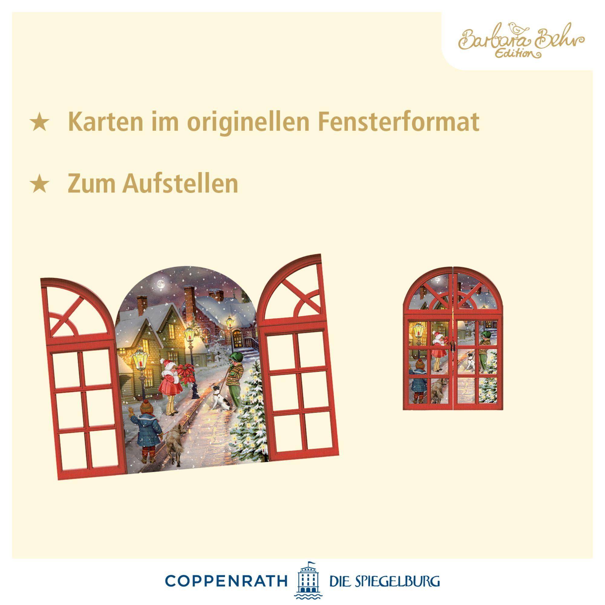 Beispielinhalt (Bild) Mini-Adventskalender - Nostalgische Adventsfenster