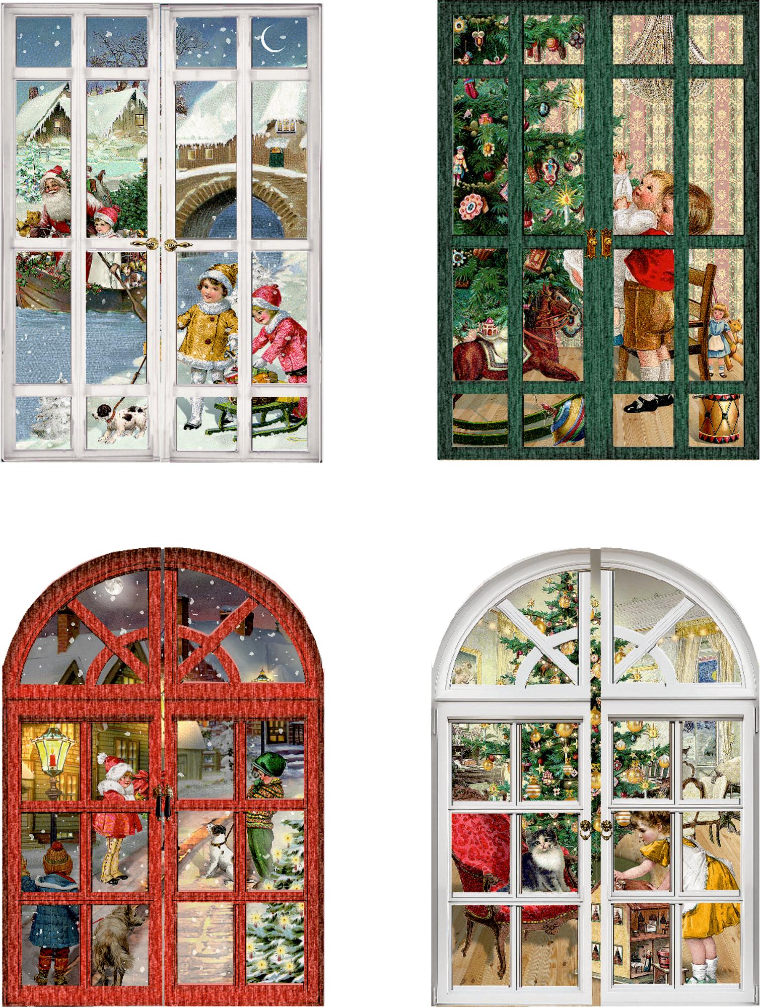 Vorderes Coverbild Mini-Adventskalender - Nostalgische Adventsfenster