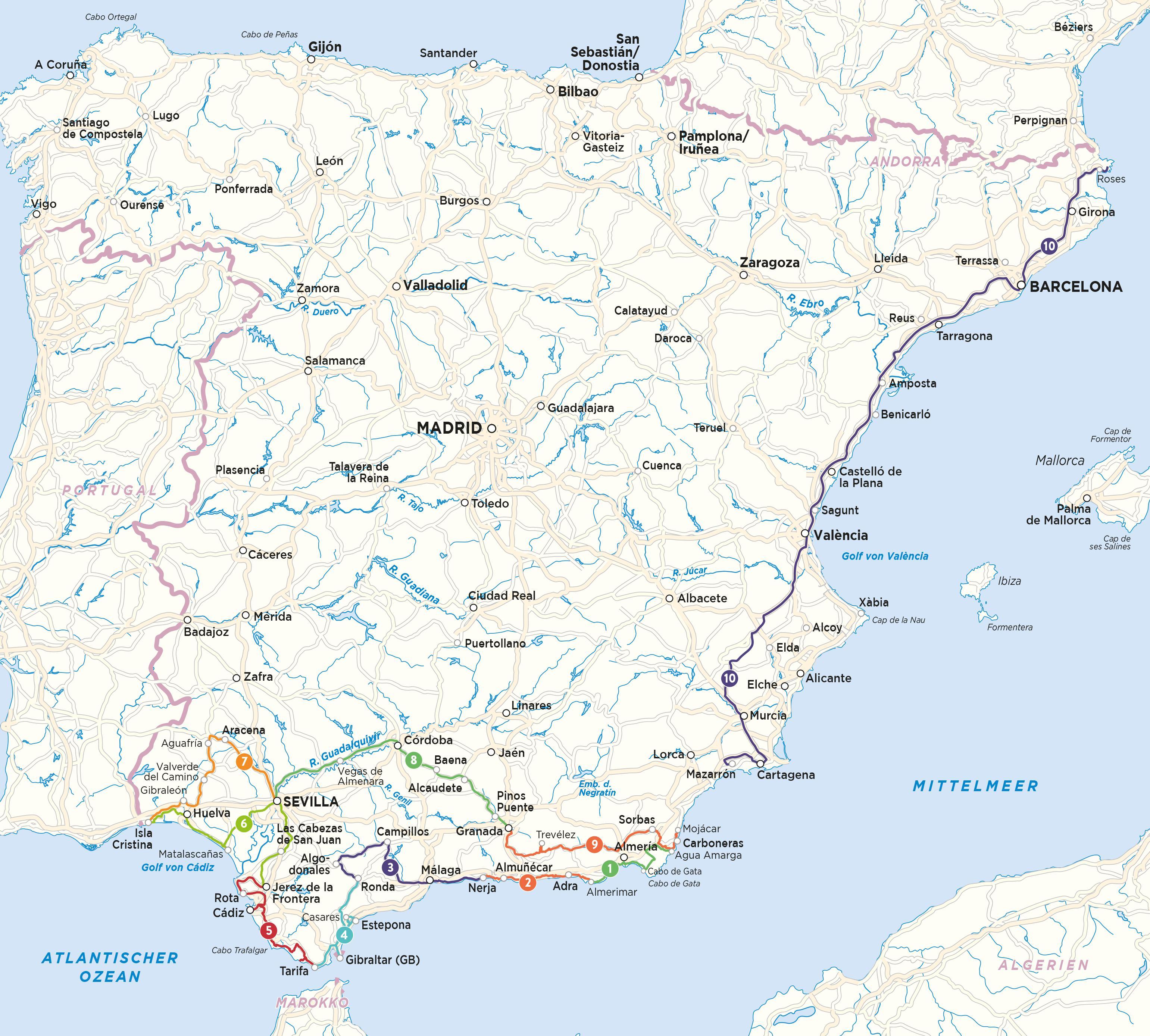 Beispielinhalt (Bild) Andalusien mit dem Wohnmobil
