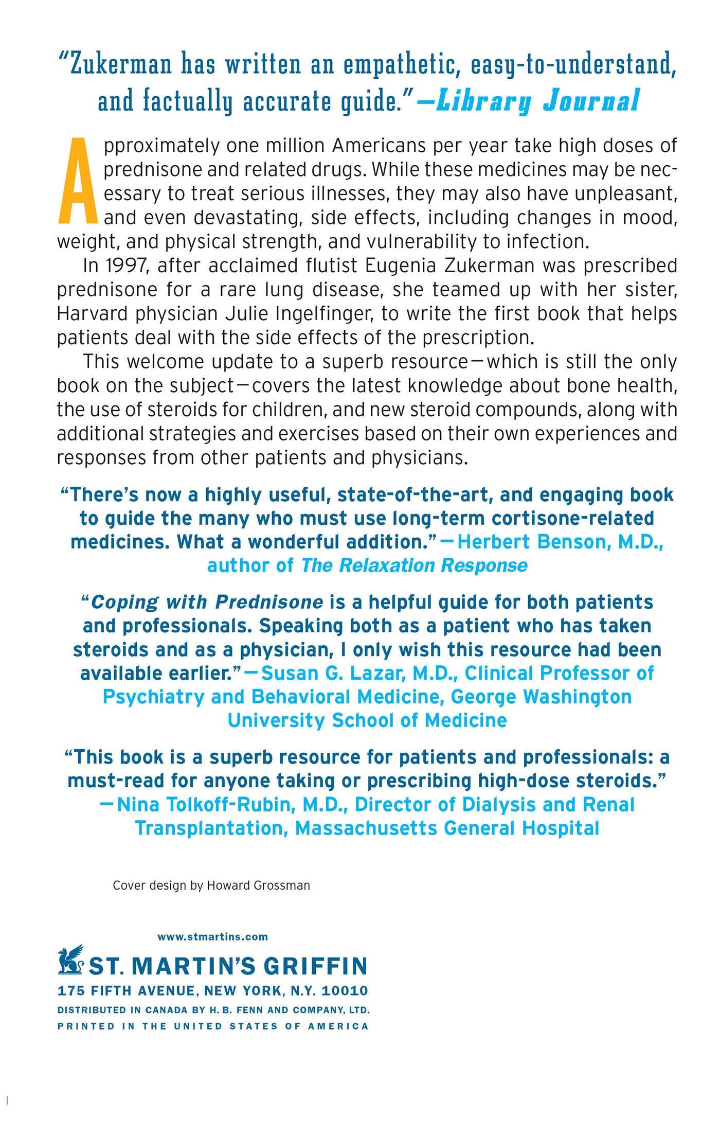 Rückseitencover Coping with Prednisone, Revised and Updated