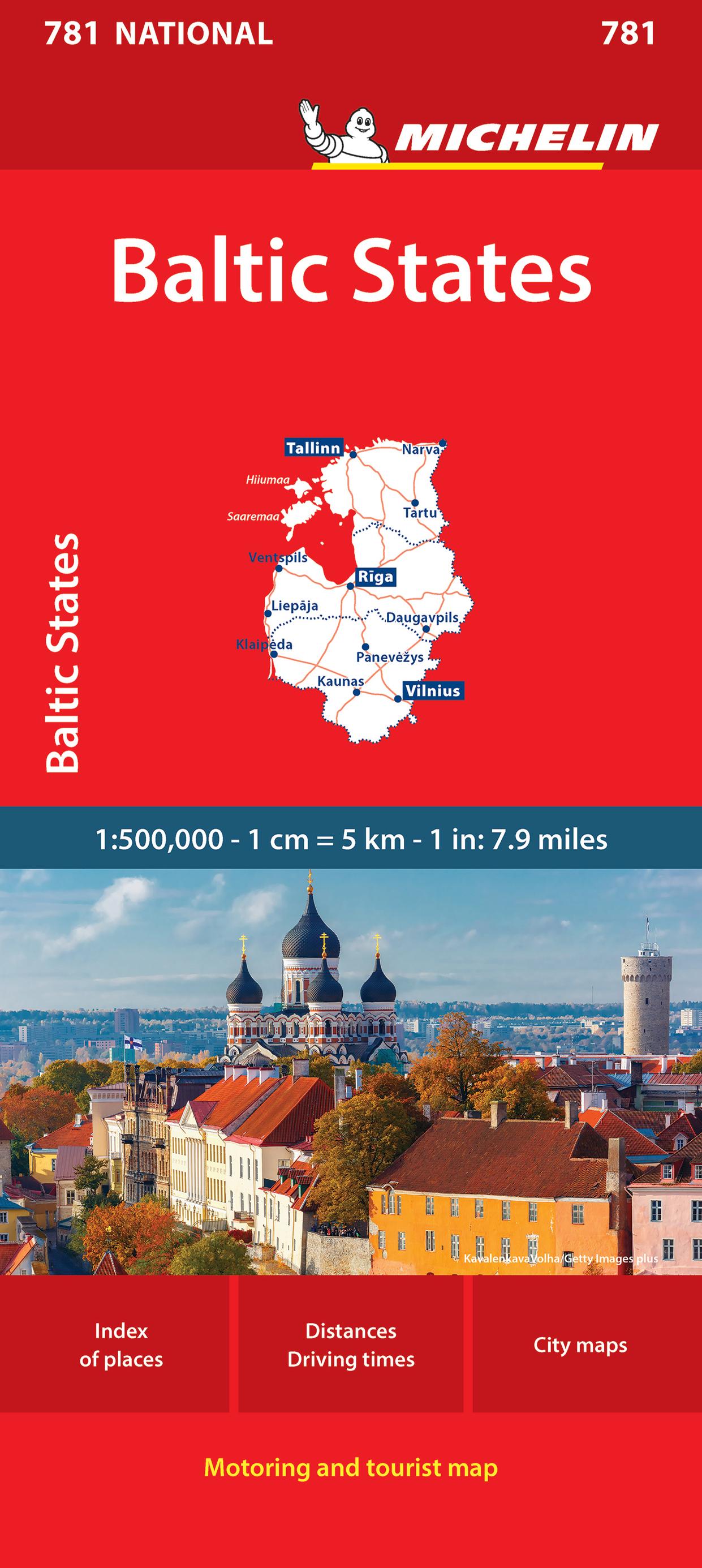 Vorderes Coverbild Baltic States - Michelin National Map 781